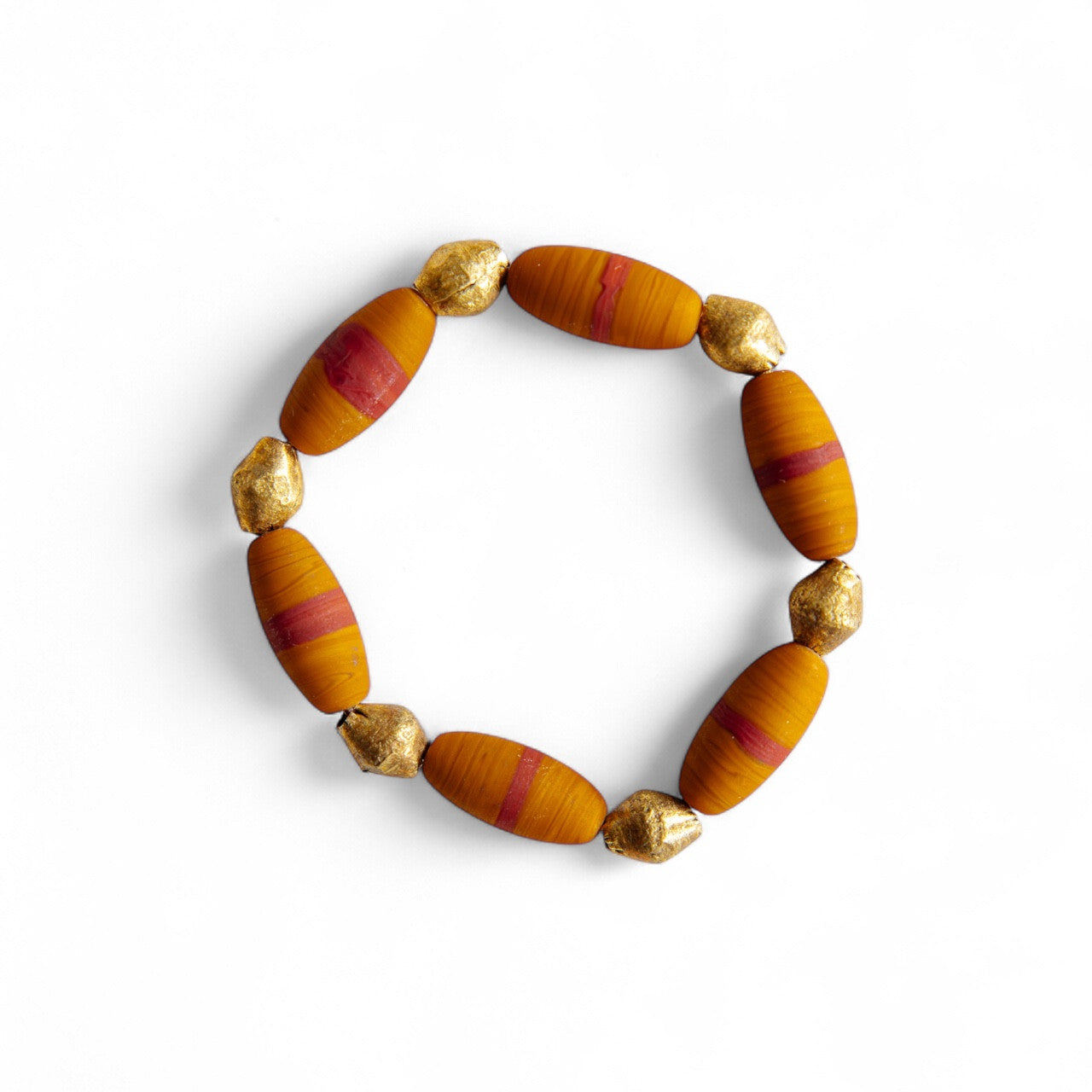 No.3 - African Beaded Bracelet with Brass - A/W 25-26 Silent Reverie