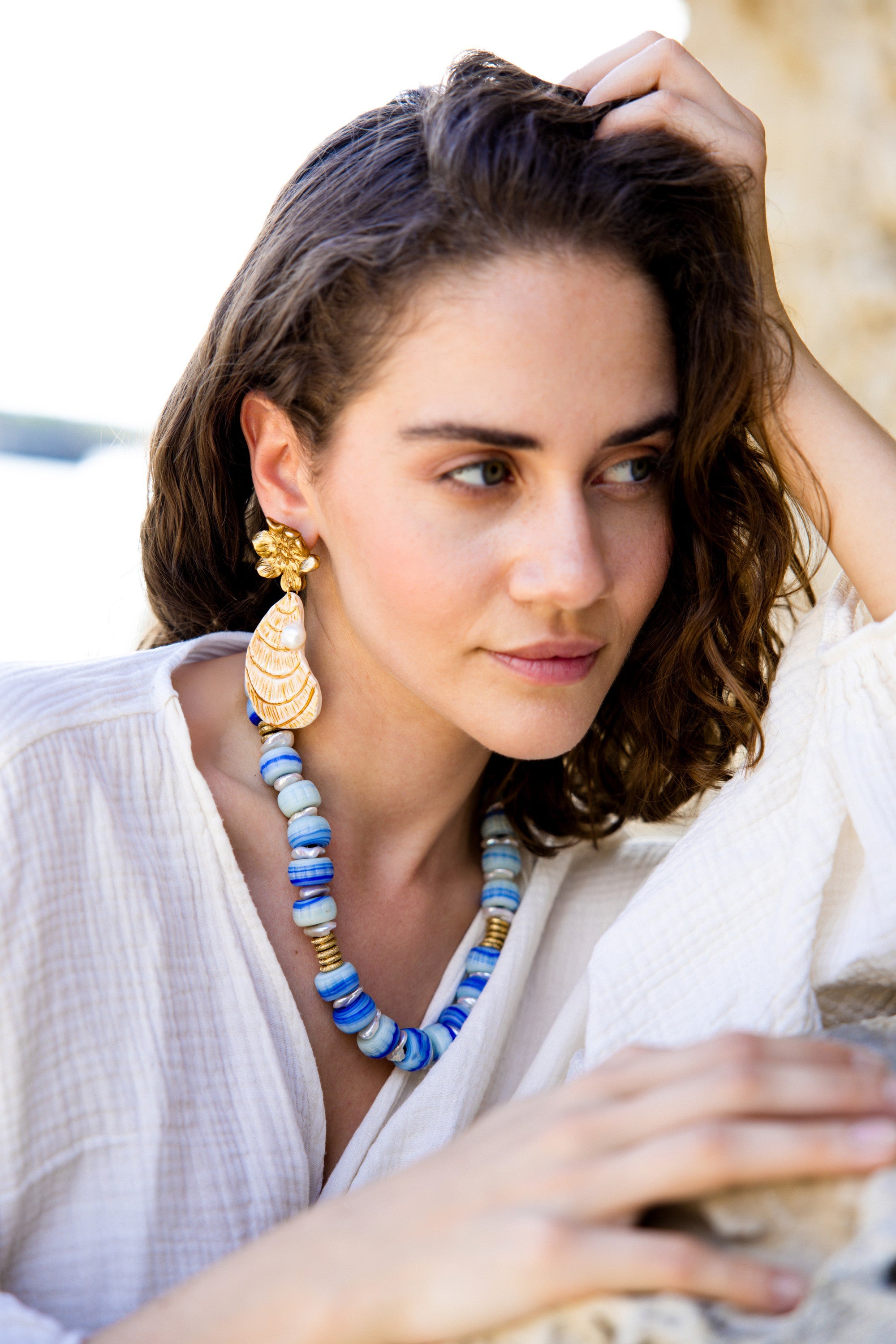 CYCLADES - Blue Glass Necklace