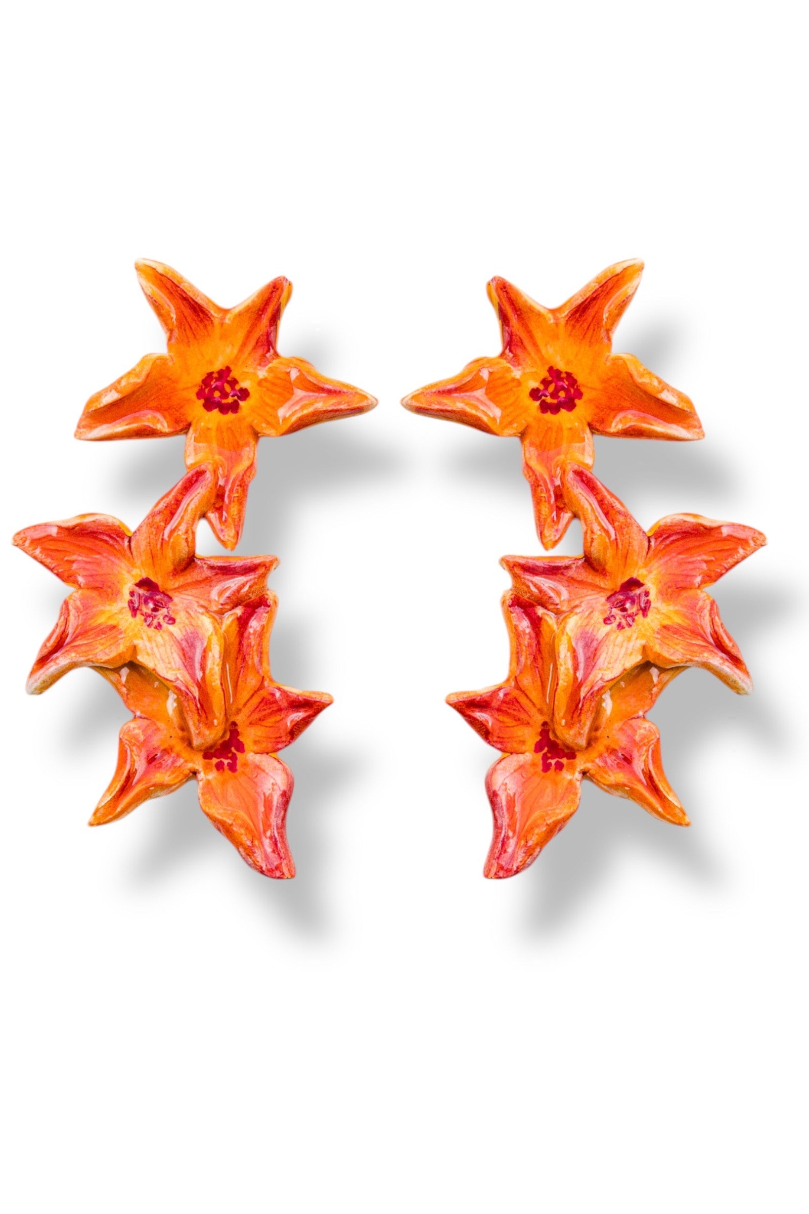 SATSUMA - Big Floral Stud Earrings