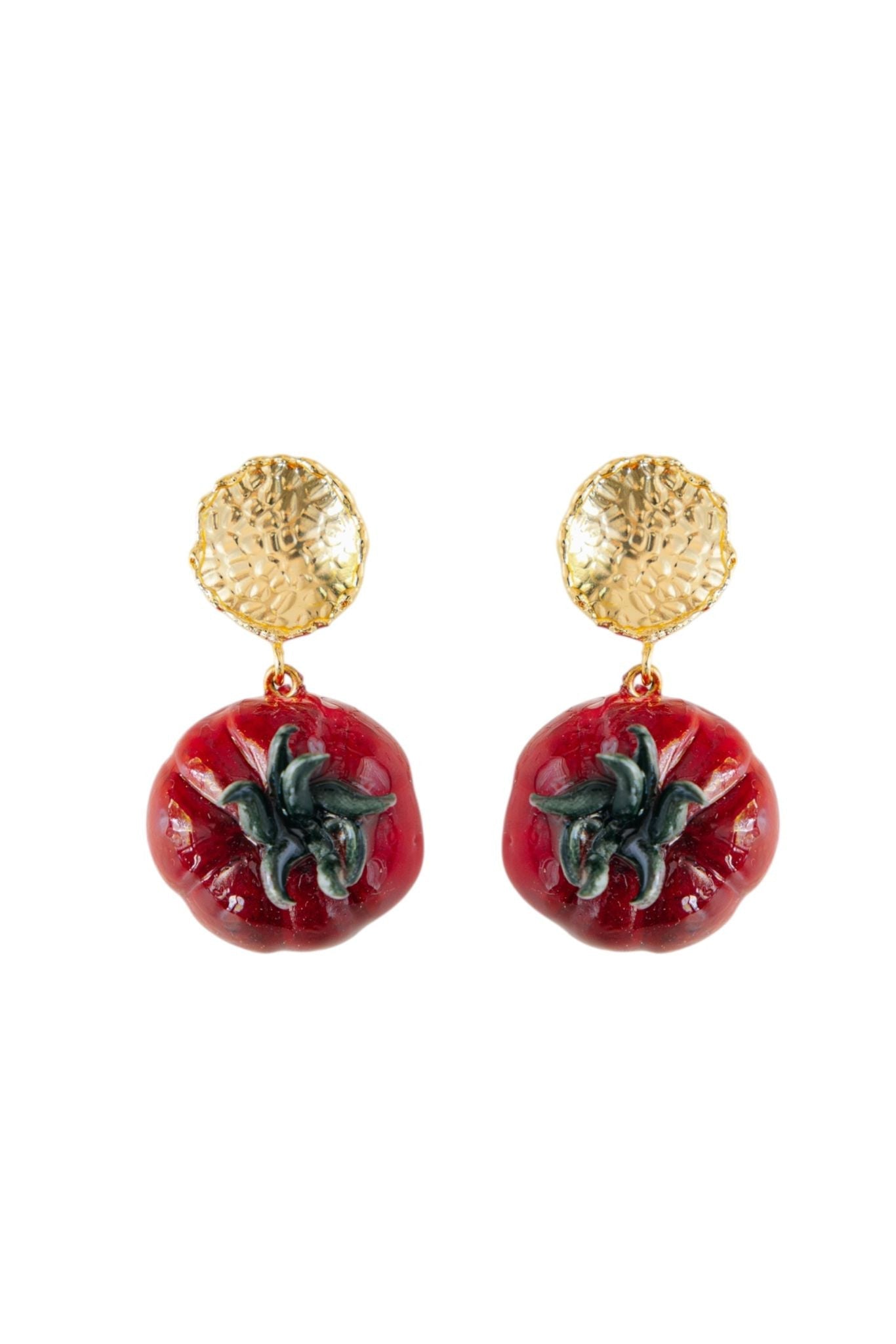 POMODORO VERDE - Red Tomato Earring