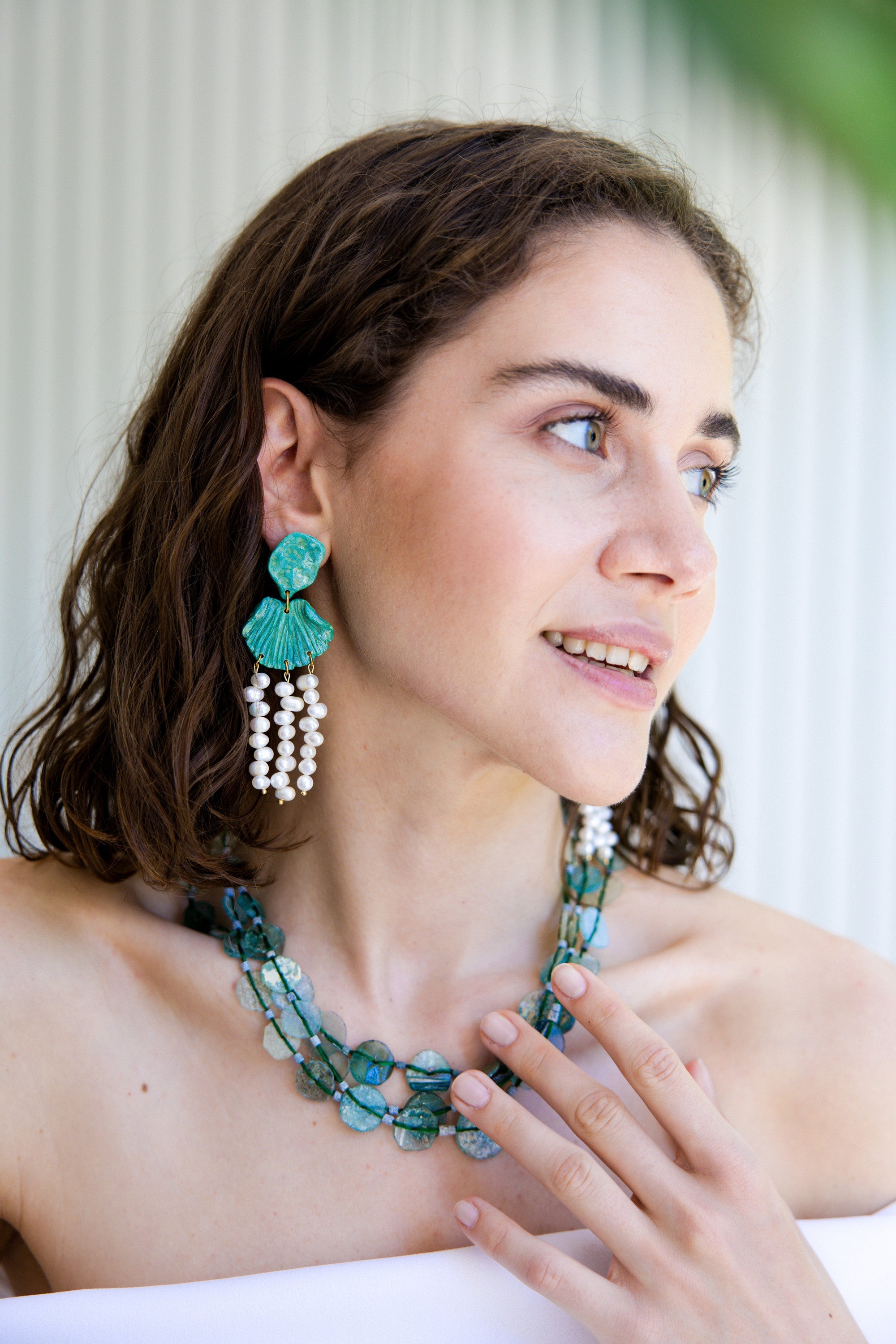LICUALA - Tropical Pearl Earrings