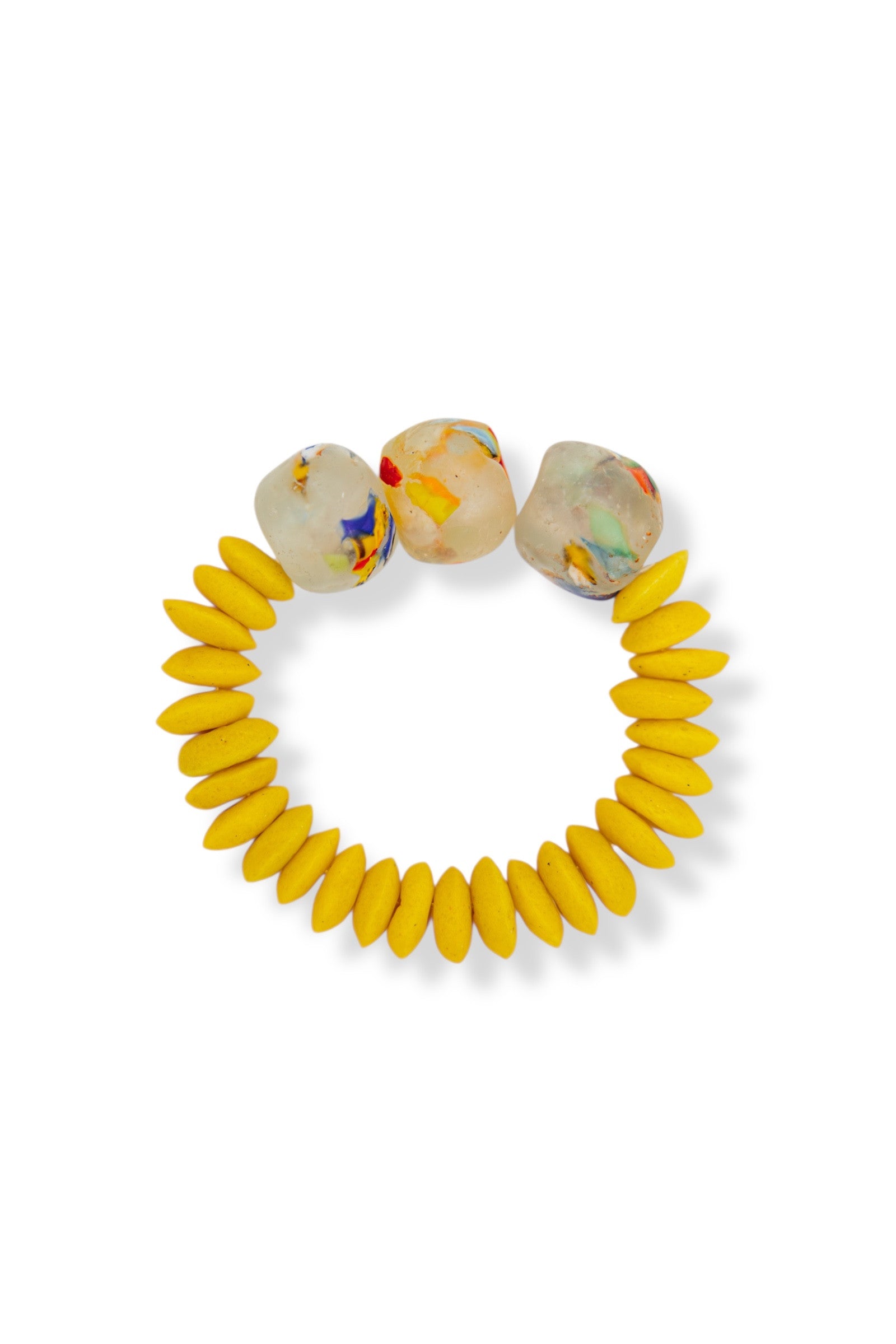 No.1 - Colorful African Glass Beaded Bracelet - A/W 25-26 Silent Reverie