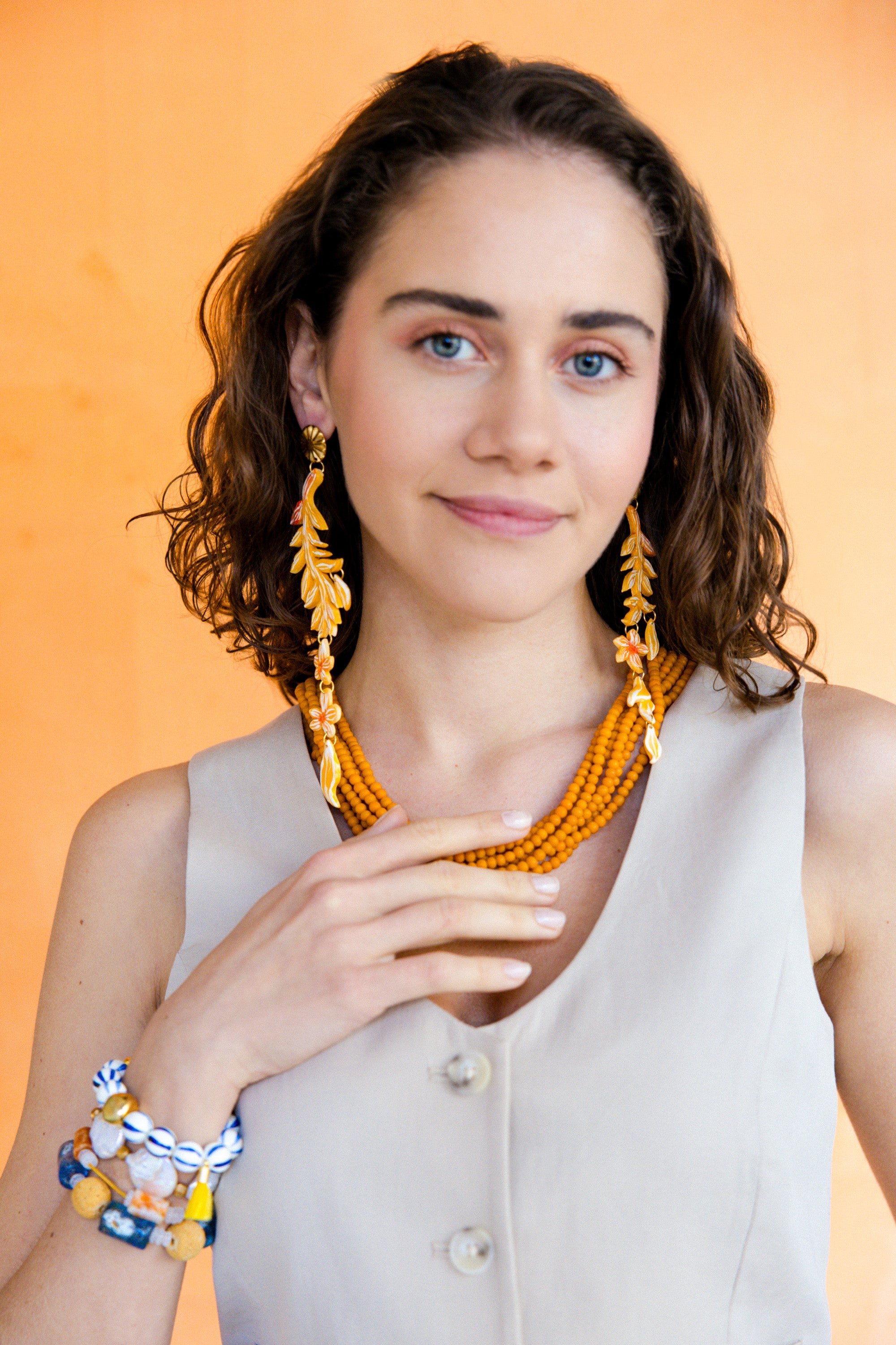 CALYPSO - Flower Detailed Dangle Earring