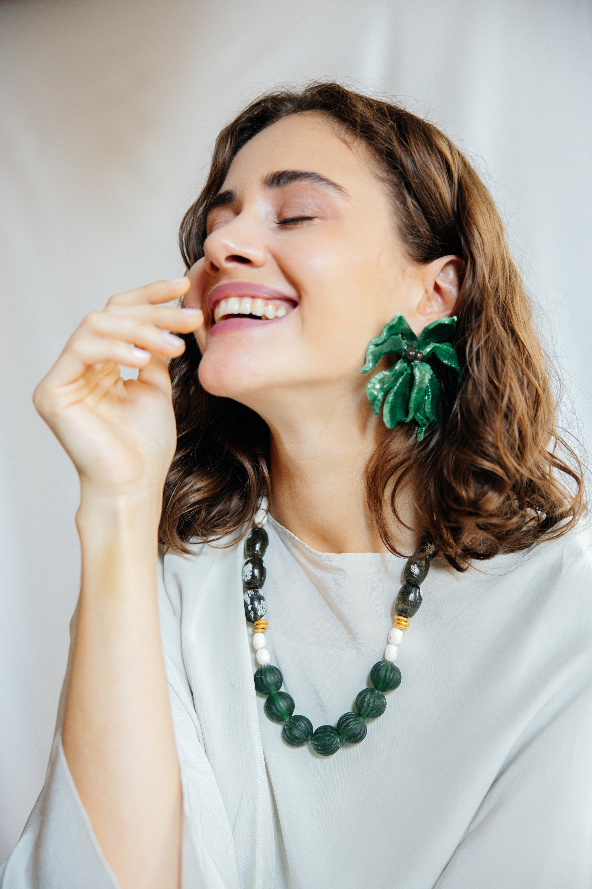 COCO PALM - Palm Leaf Earrings