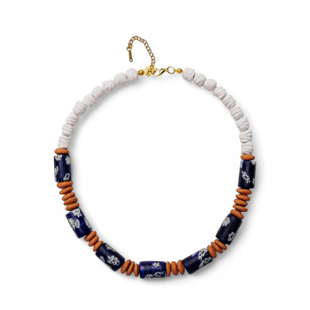 No.15 - Ceramic Bead Detailed Necklace - A/W 25-26 Silent Reverie