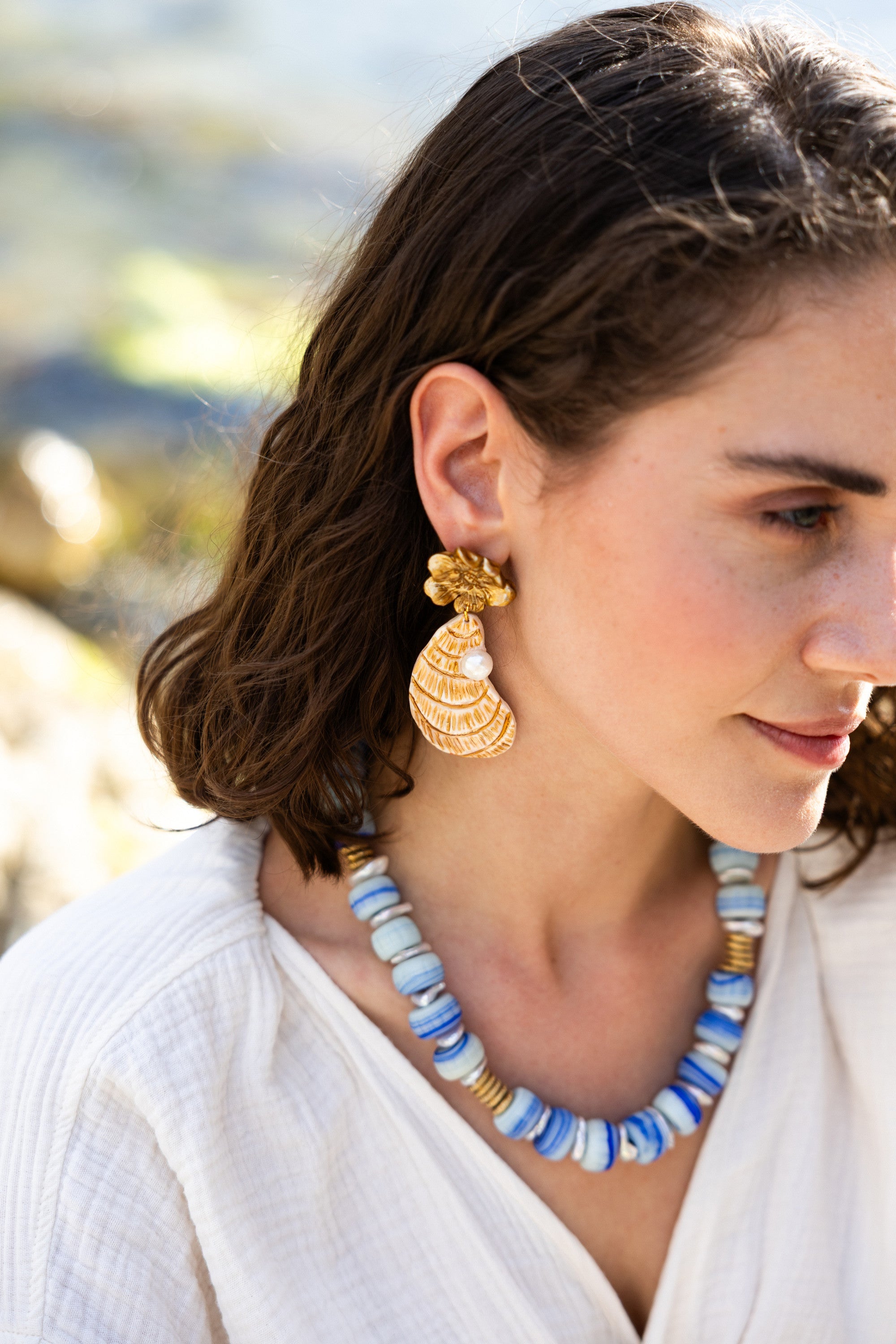 CYCLADES - Blue Glass Necklace