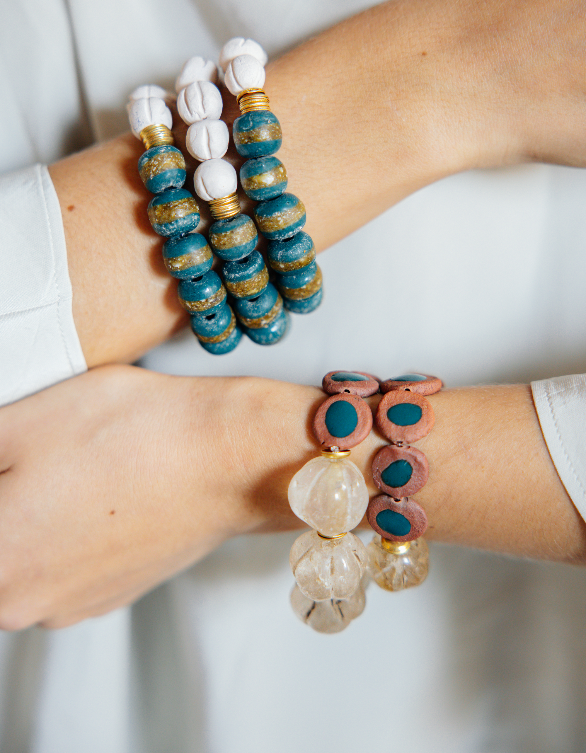No.14 - Himalayan Glass Beaded Bracelet - A/W 25-26 Silent Reverie