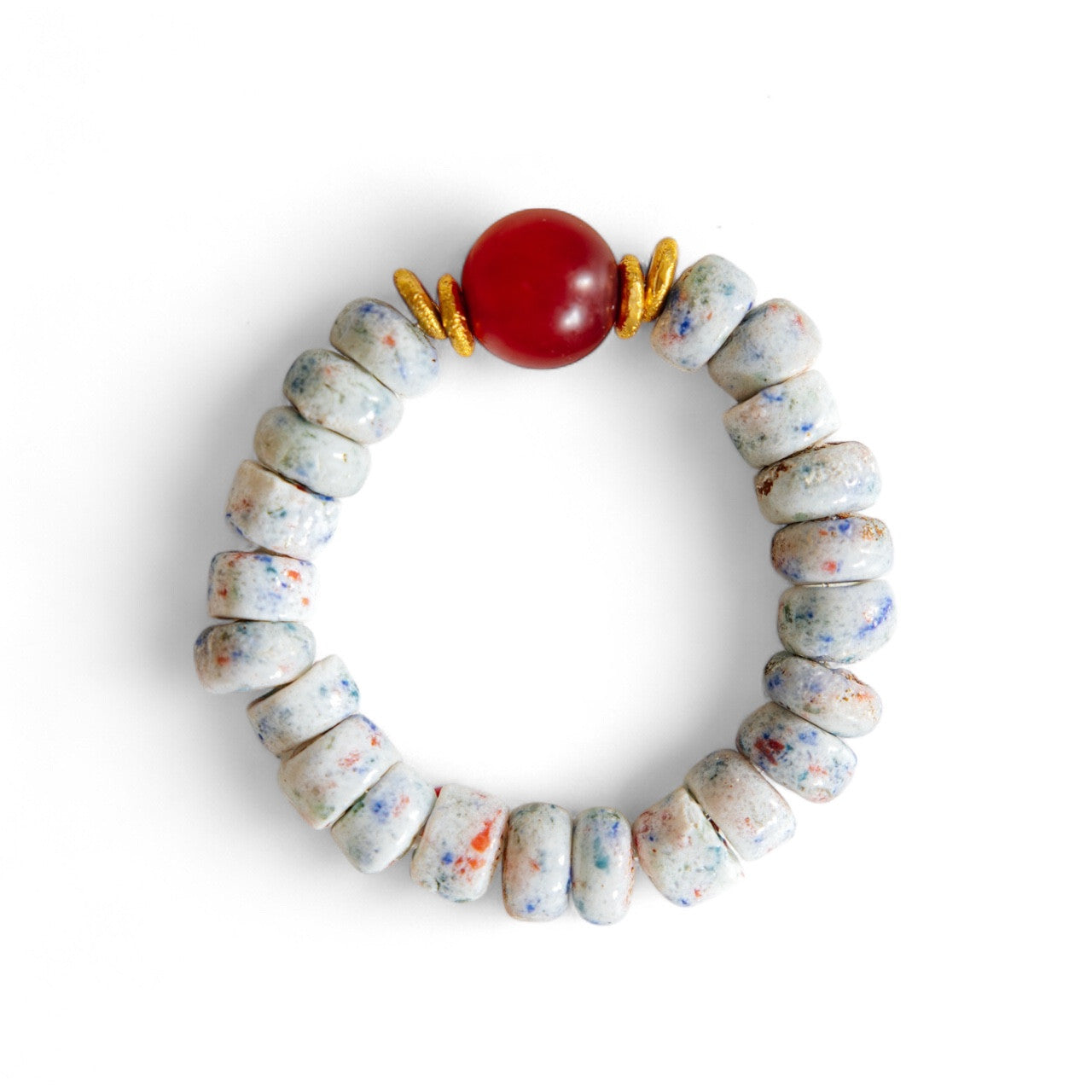 No.4 - African Confetti Beaded Bracelet with Brass - A/W 25-26 Silent Reverie