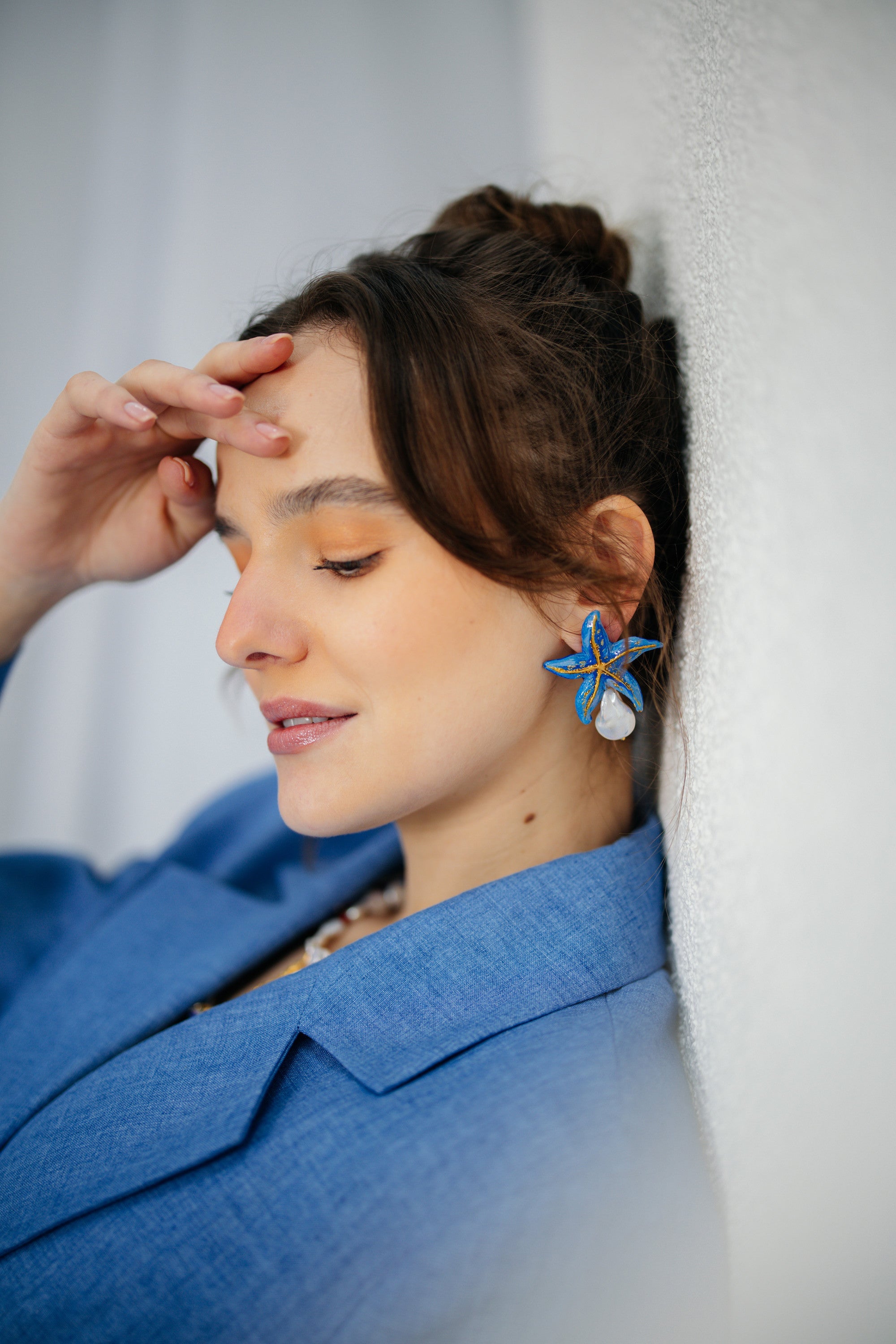 AURELIA SHELL - Asymmetric Baroque Pearl Detailed Earrings - S/S '26