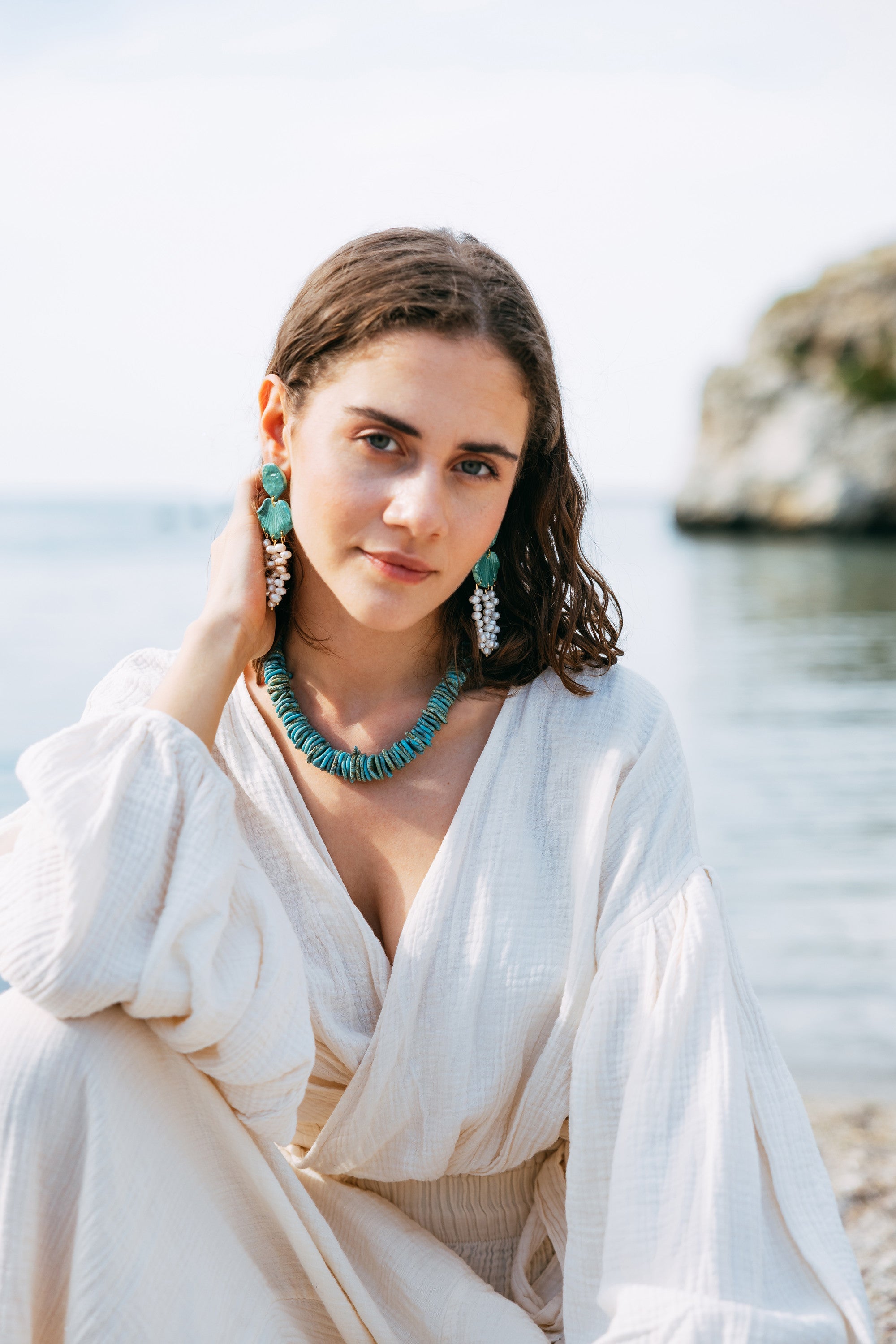 LICUALA - Tropical Pearl Earrings