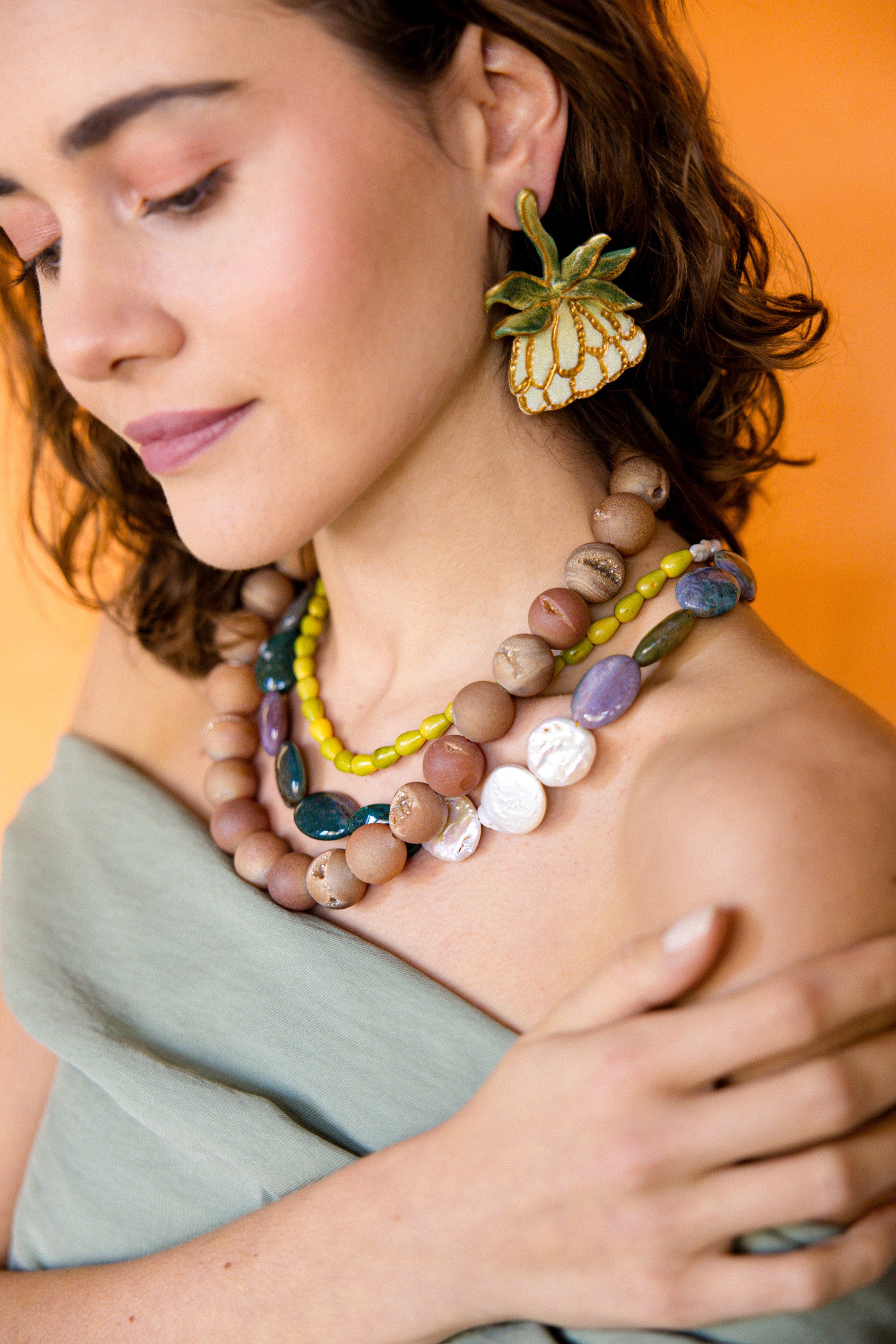 ELLEN - Floral Drop Earring