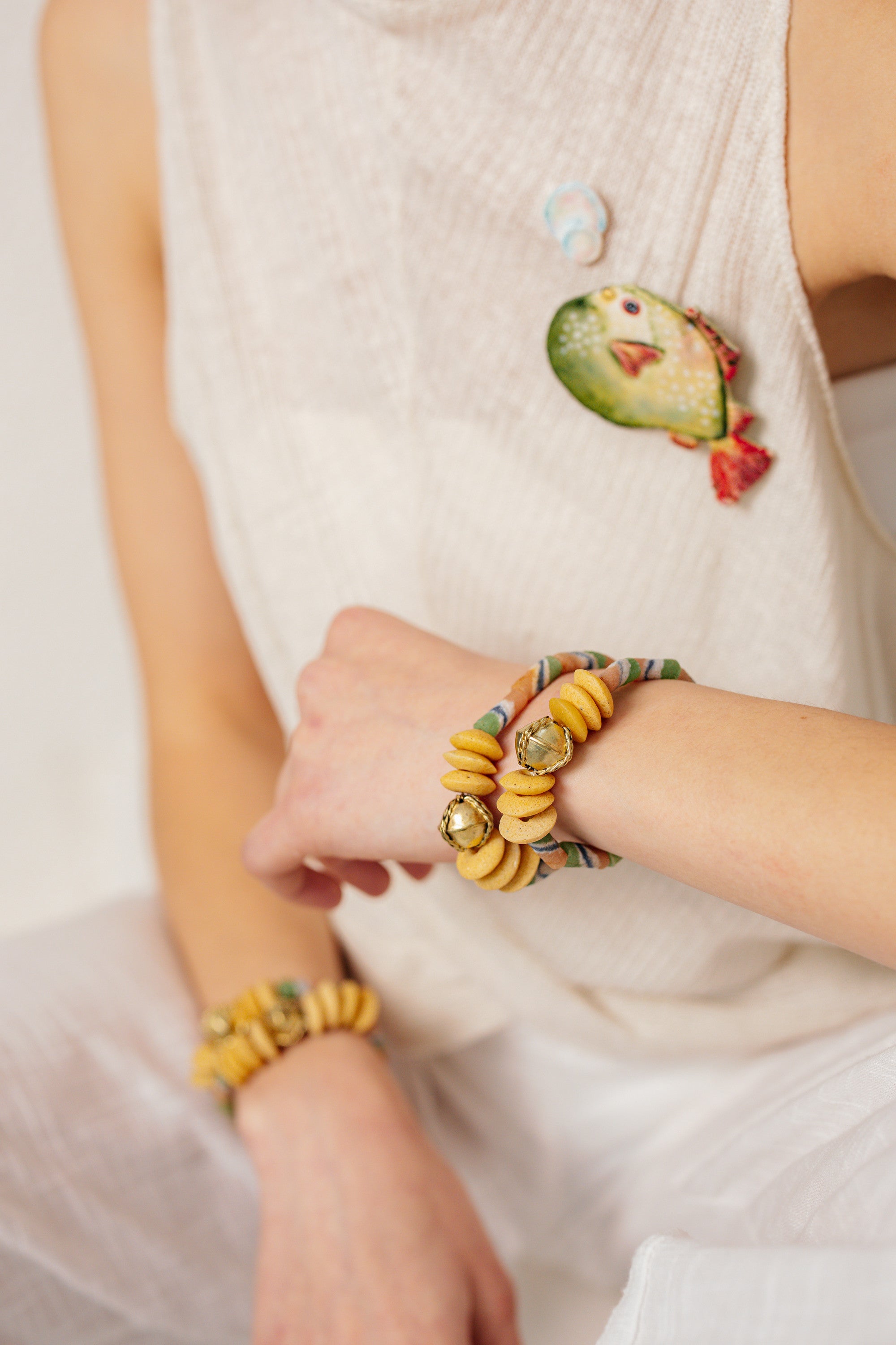 No.54 - African Glass Detailed Bracelet - S/S '26