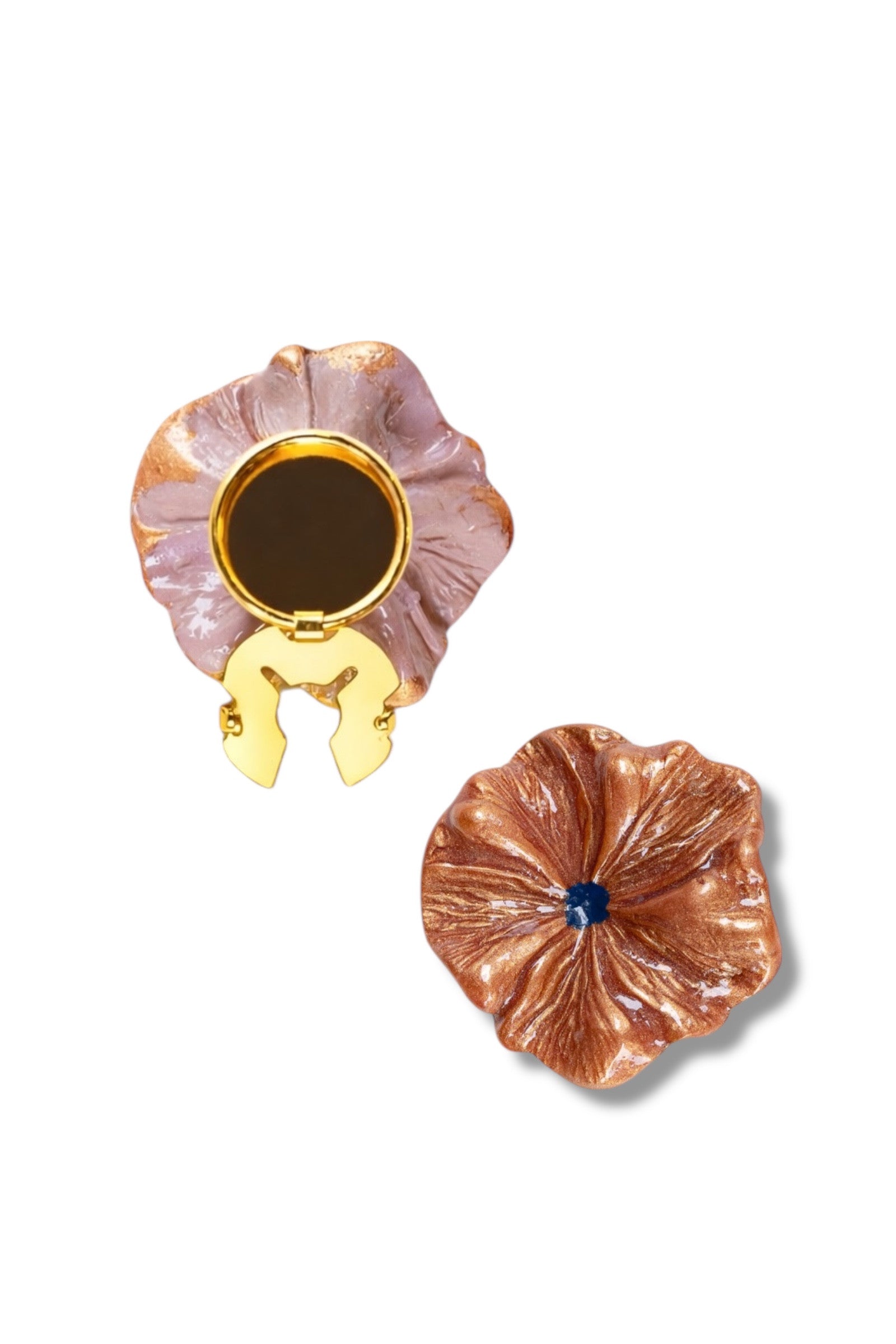 FIONA-Floral Button Cover Pair