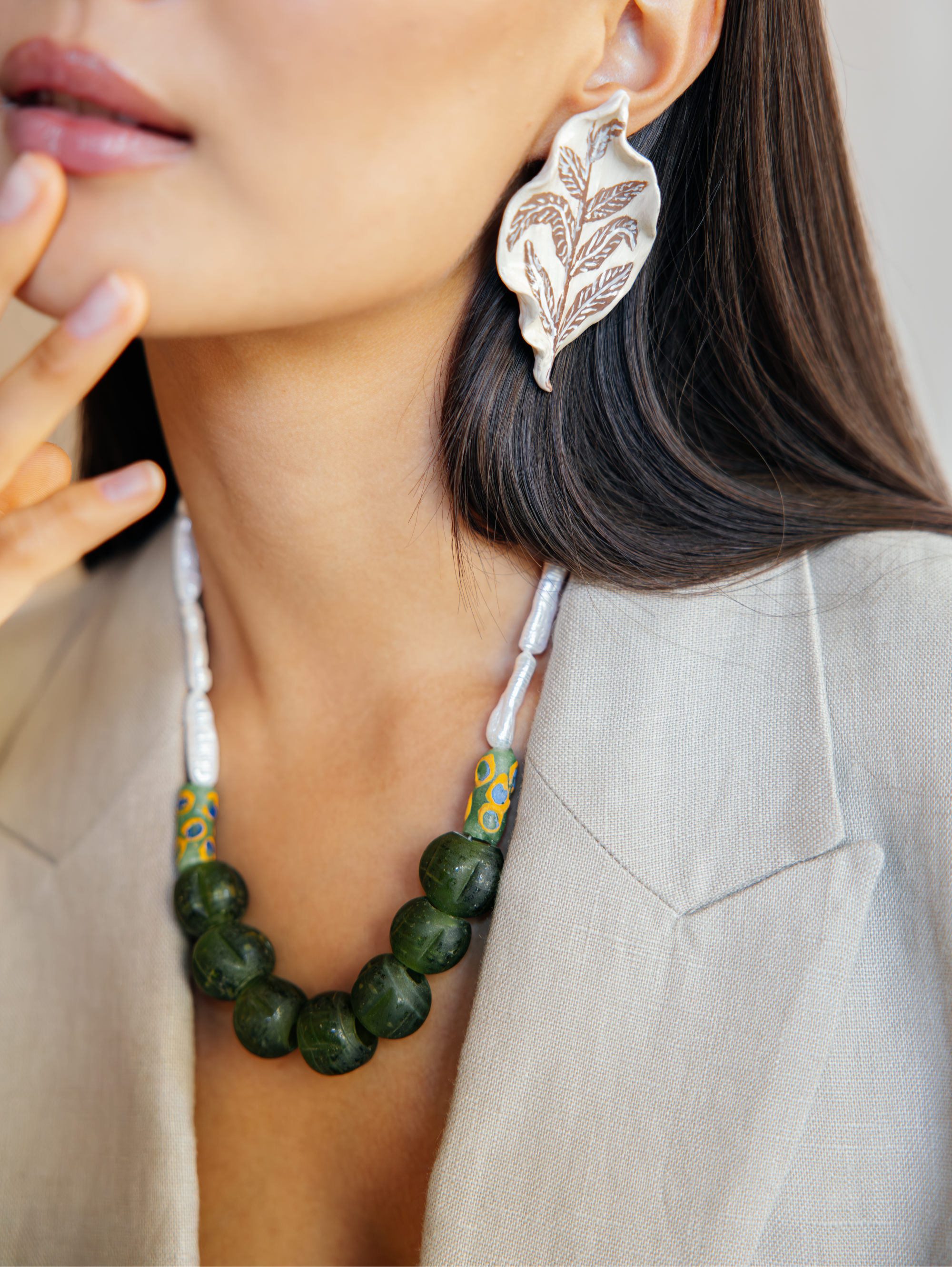 No.18 - Pearl Detailed Necklace - A/W 25-26 Silent Reverie