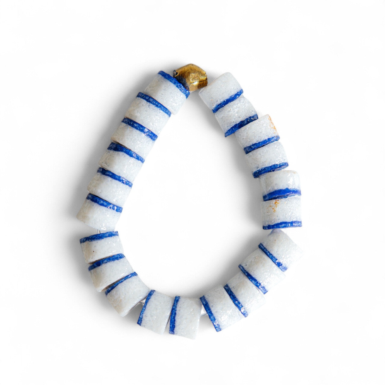 No.9 - African Beaded Bracelet with Brass - A/W 25-26 Silent Reverie
