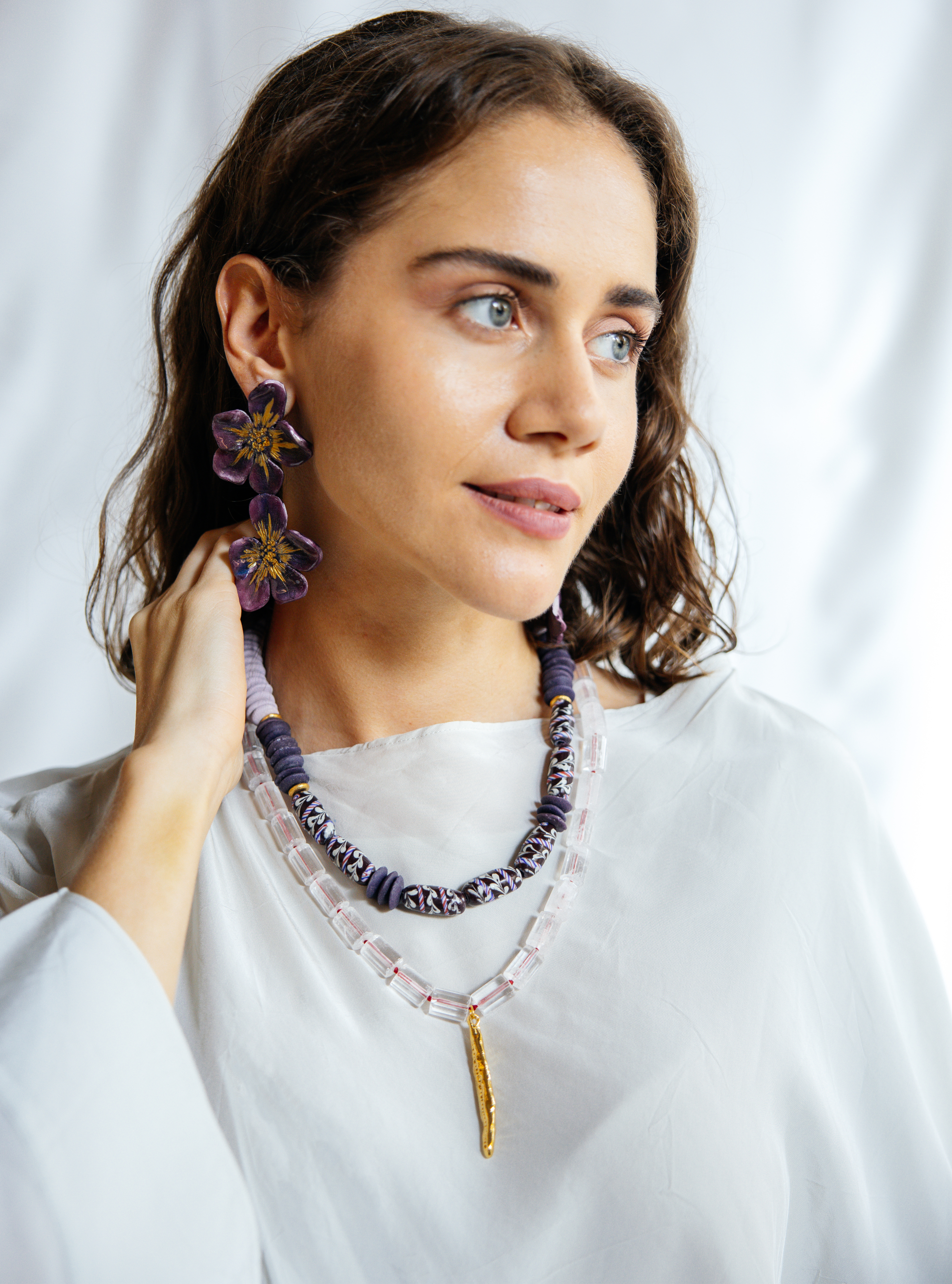 No.6 - Handmade African Bead Detailed Necklace - A/W 25-26 Silent Reverie