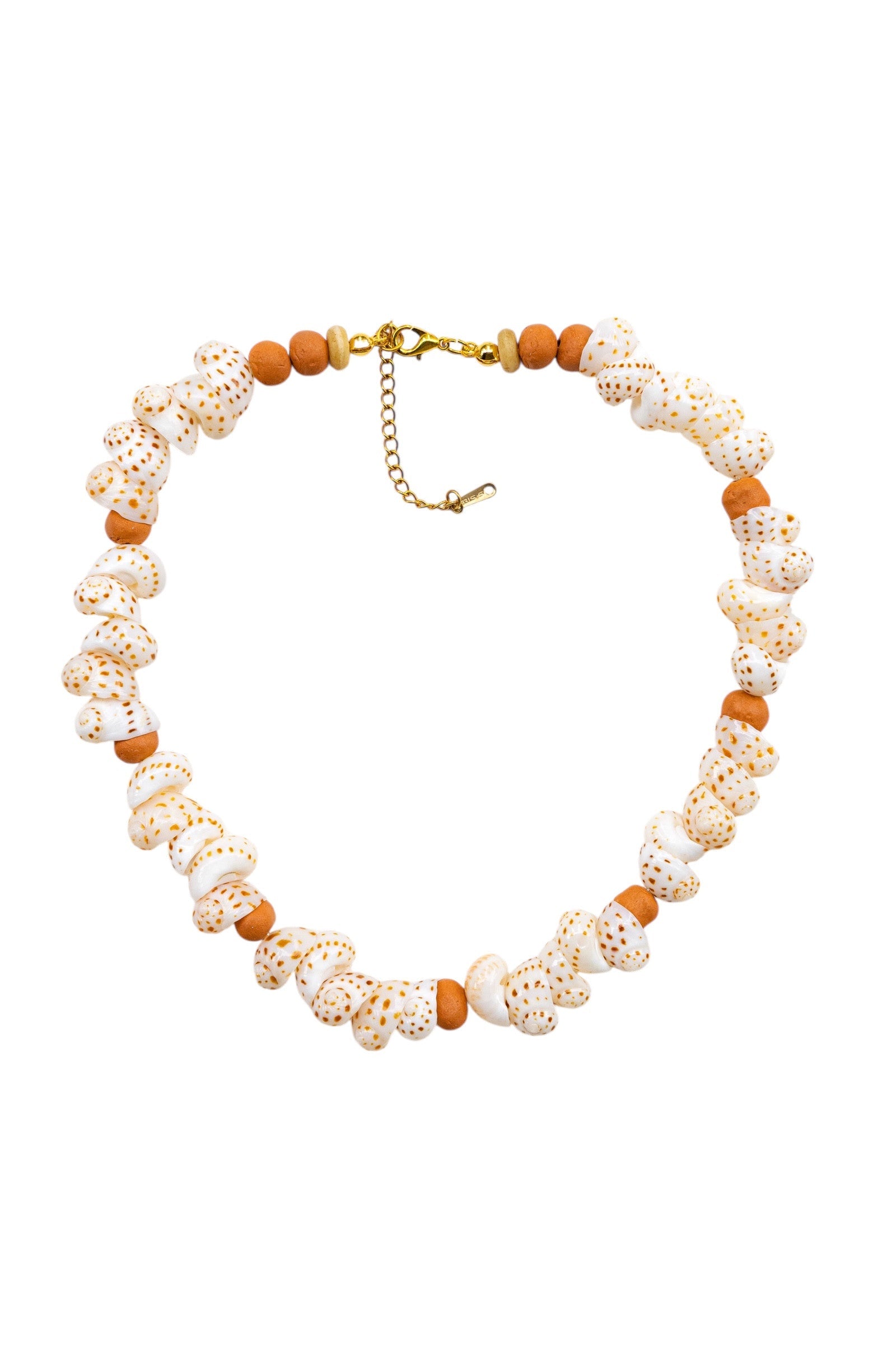 No.41 - Seashell Detailed Clay Bead Necklace - S/S '26