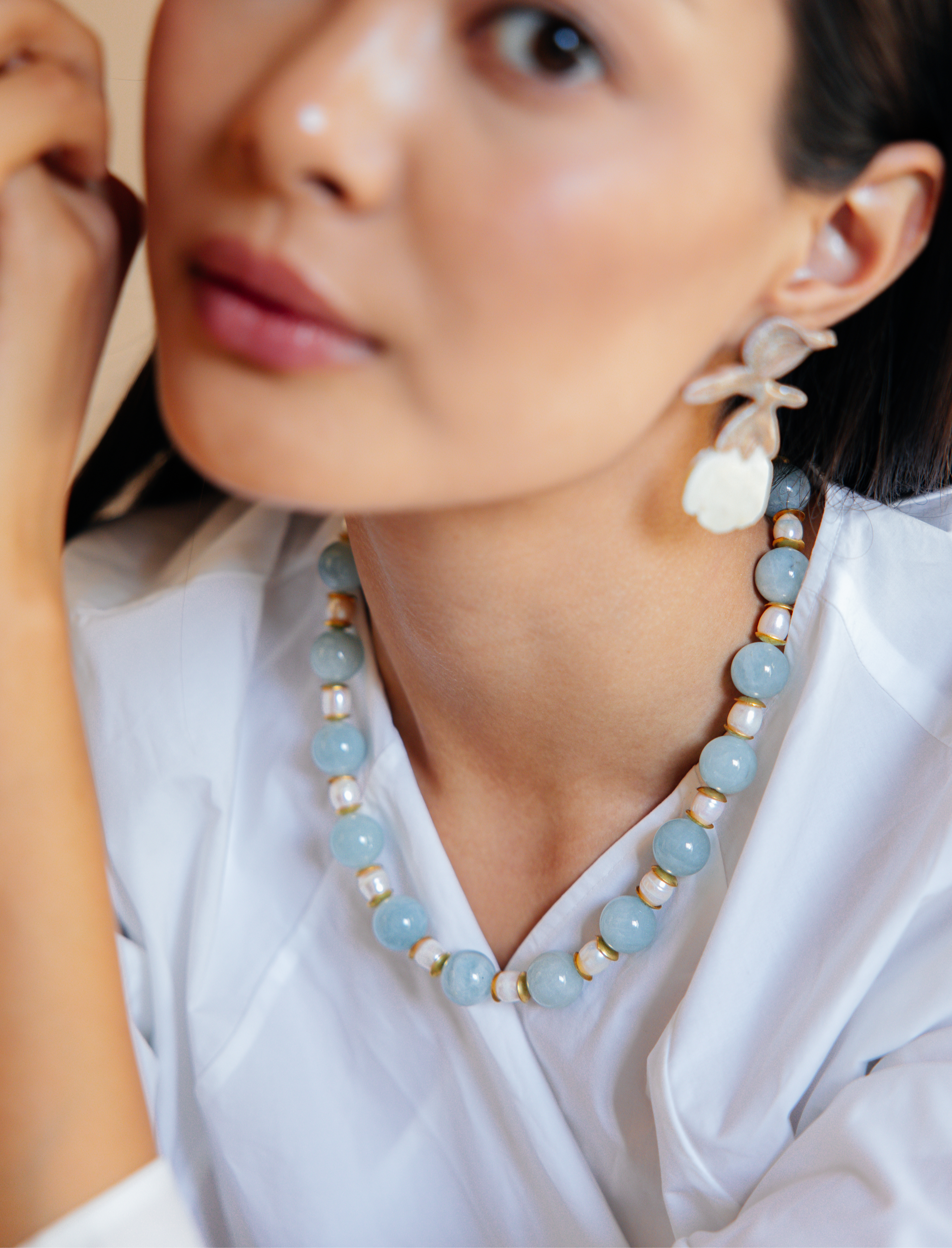 No.28 - Pearl Detailed Necklace - A/W 25-26 Silent Reverie