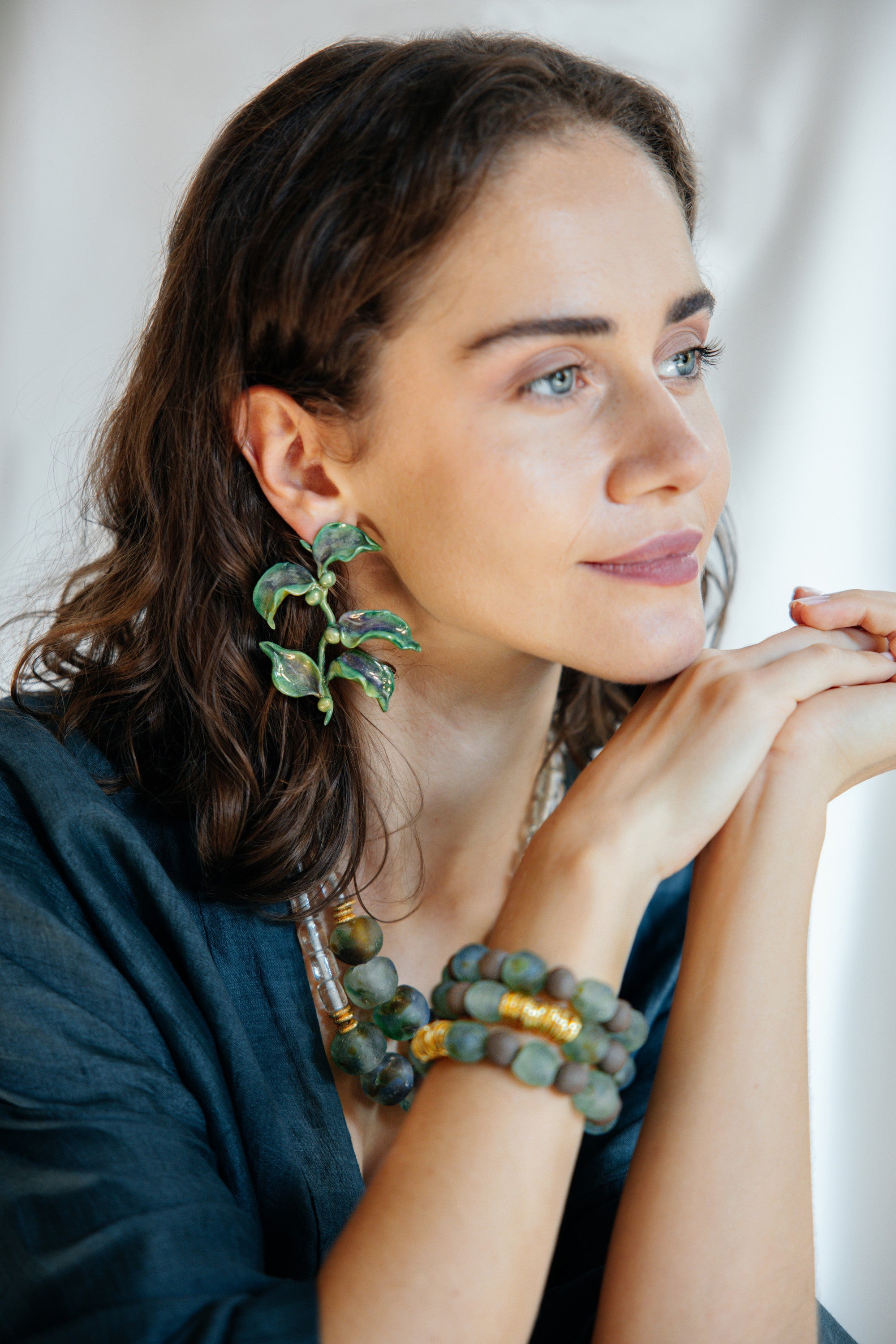 LYNDEN - Sparkling Ivy Form Earring - A/W 25-26 Silent Reverie