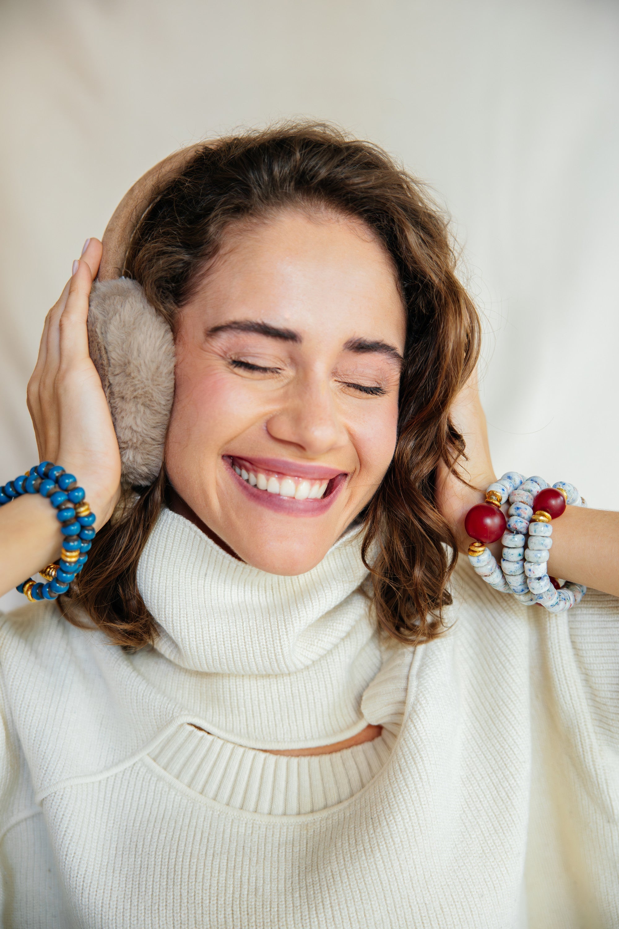 No.4 - African Confetti Beaded Bracelet with Brass - A/W 25-26 Silent Reverie
