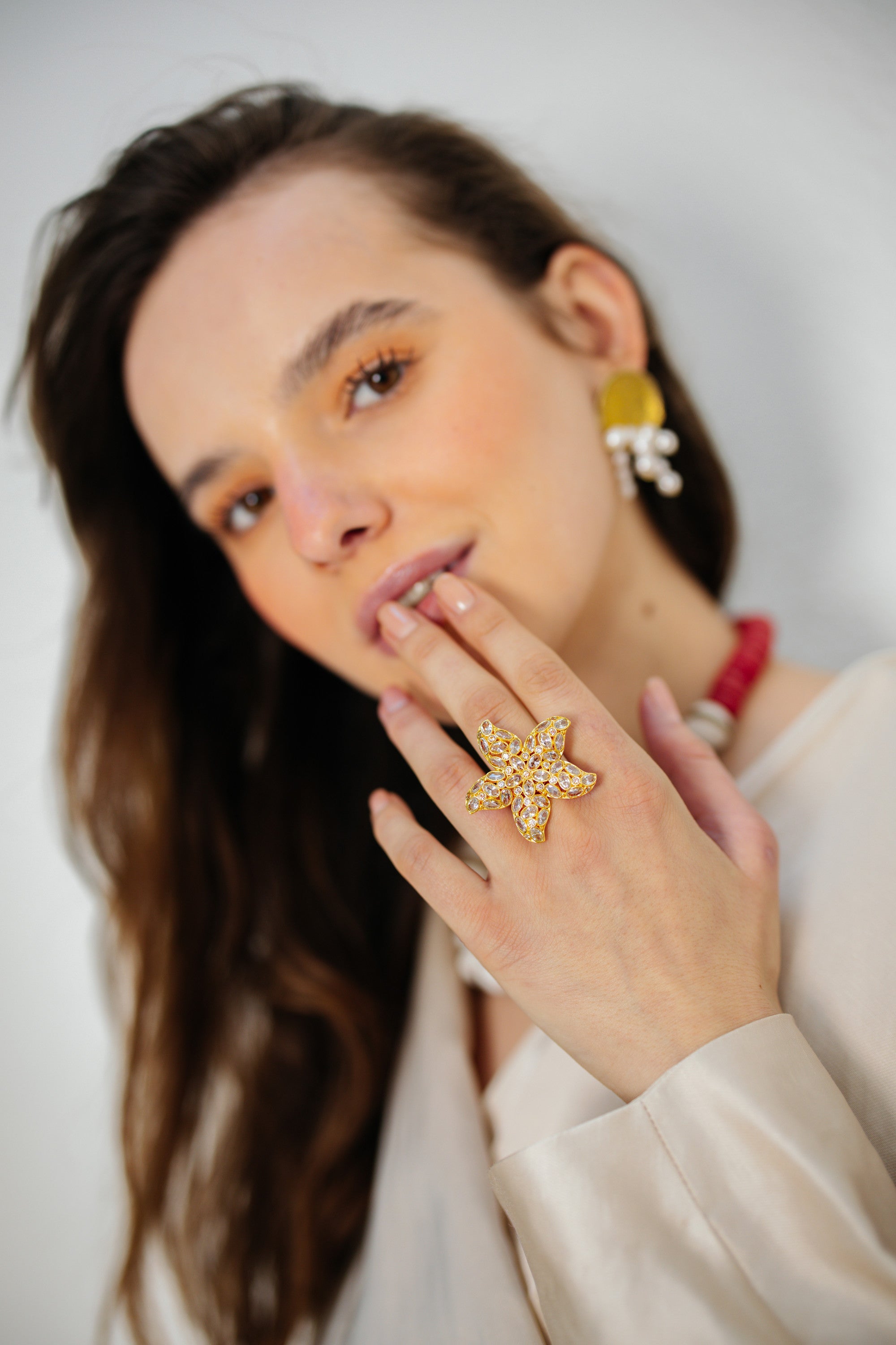 No.7 - Zirconia Starfish Ring - S/S '26 Dear, Sunset
