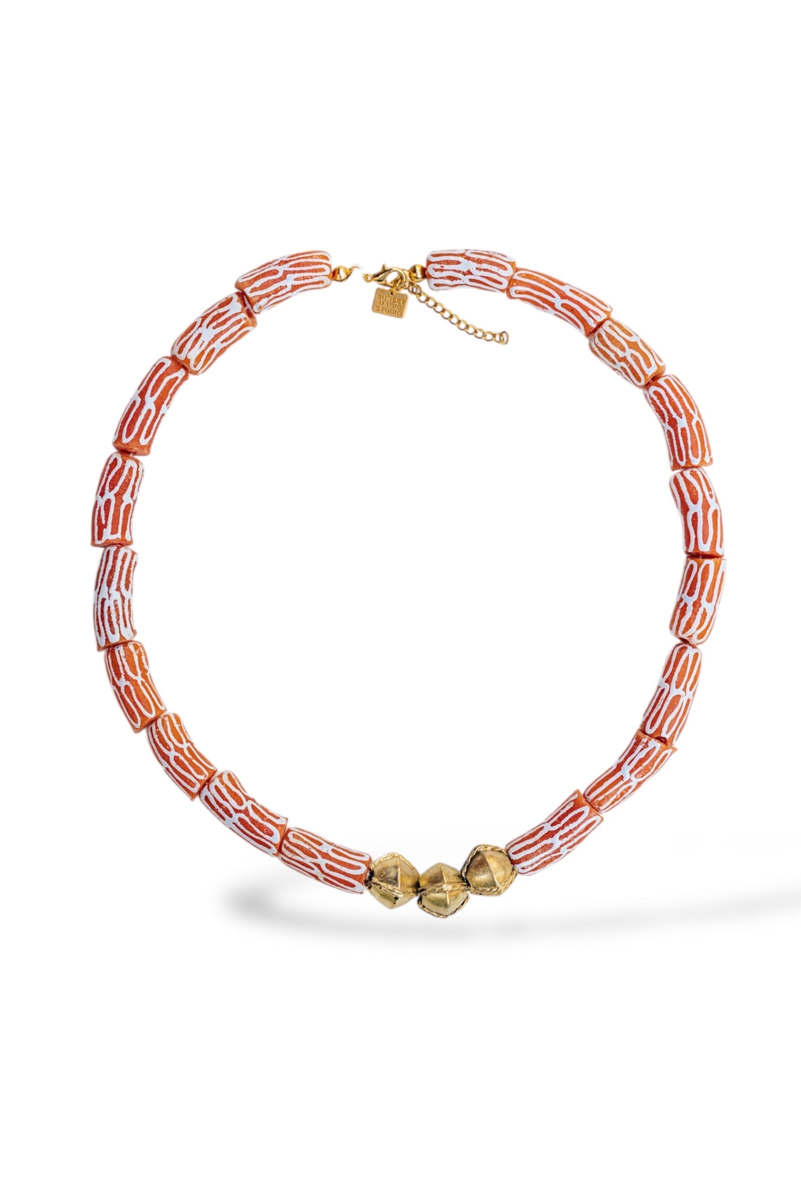 No.34 - African Glass Beaded Necklace - A/W 25-26 Silent Reverie