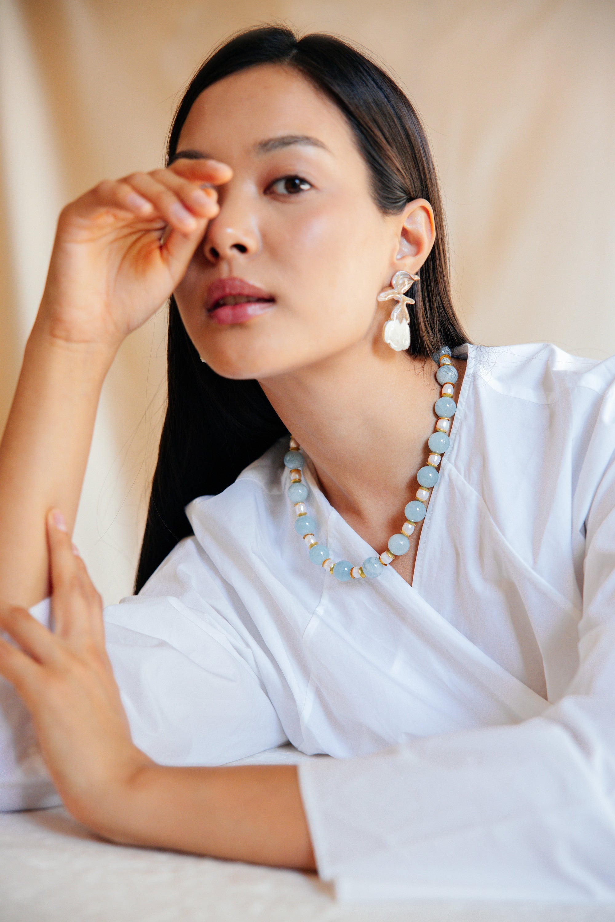 No.28 - Pearl Detailed Necklace - A/W 25-26 Silent Reverie