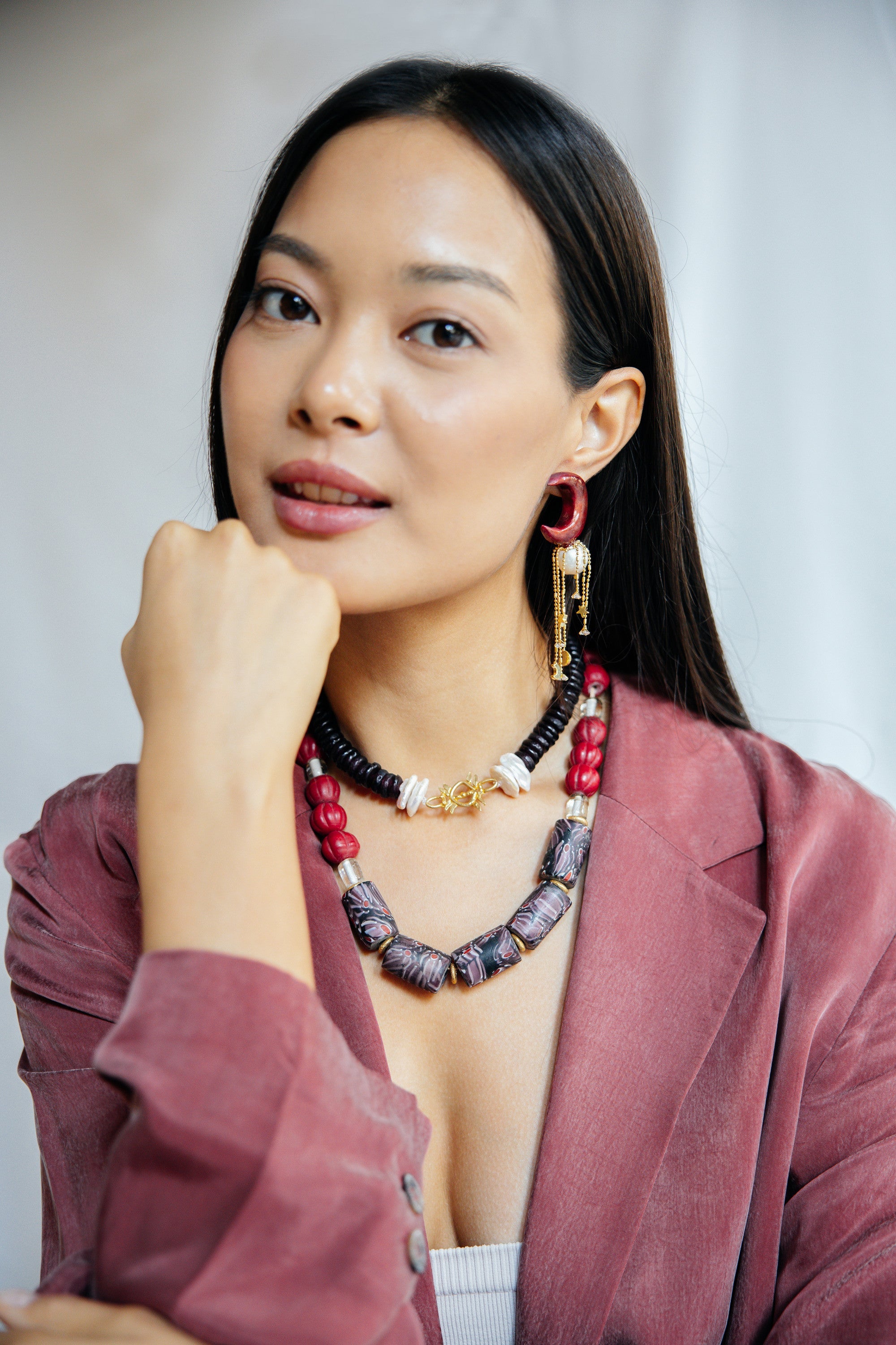 No.29 - African Glass Beaded Necklace - A/W 25-26 Silent Reverie