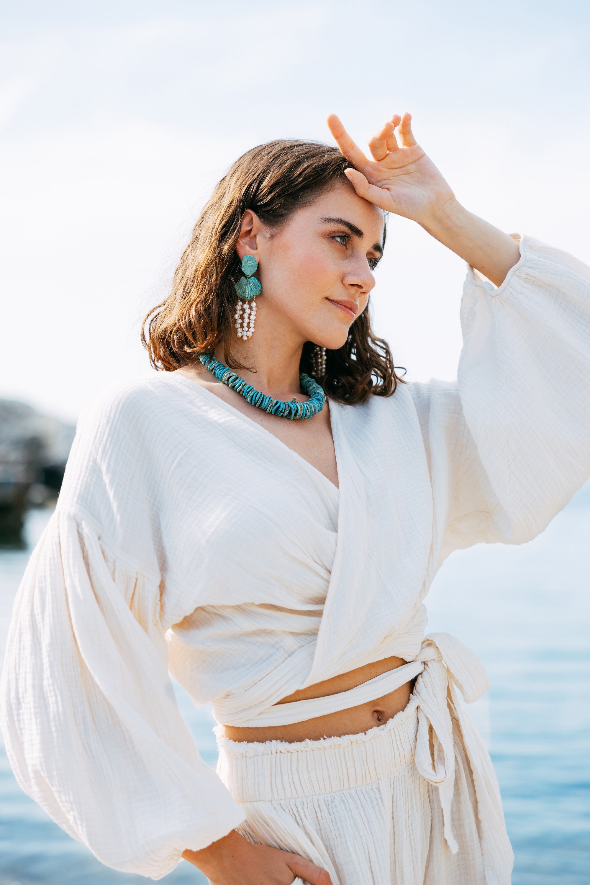 LICUALA - Tropical Pearl Earrings