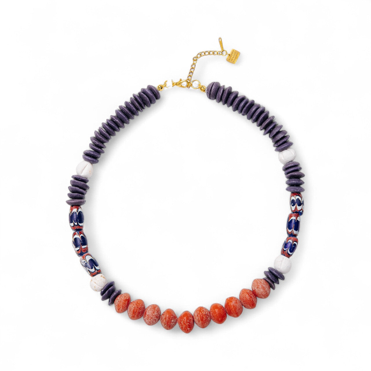 No.5 - Handmade Ceramic Bead Detailed Necklace - A/W 25-26 Silent Reverie