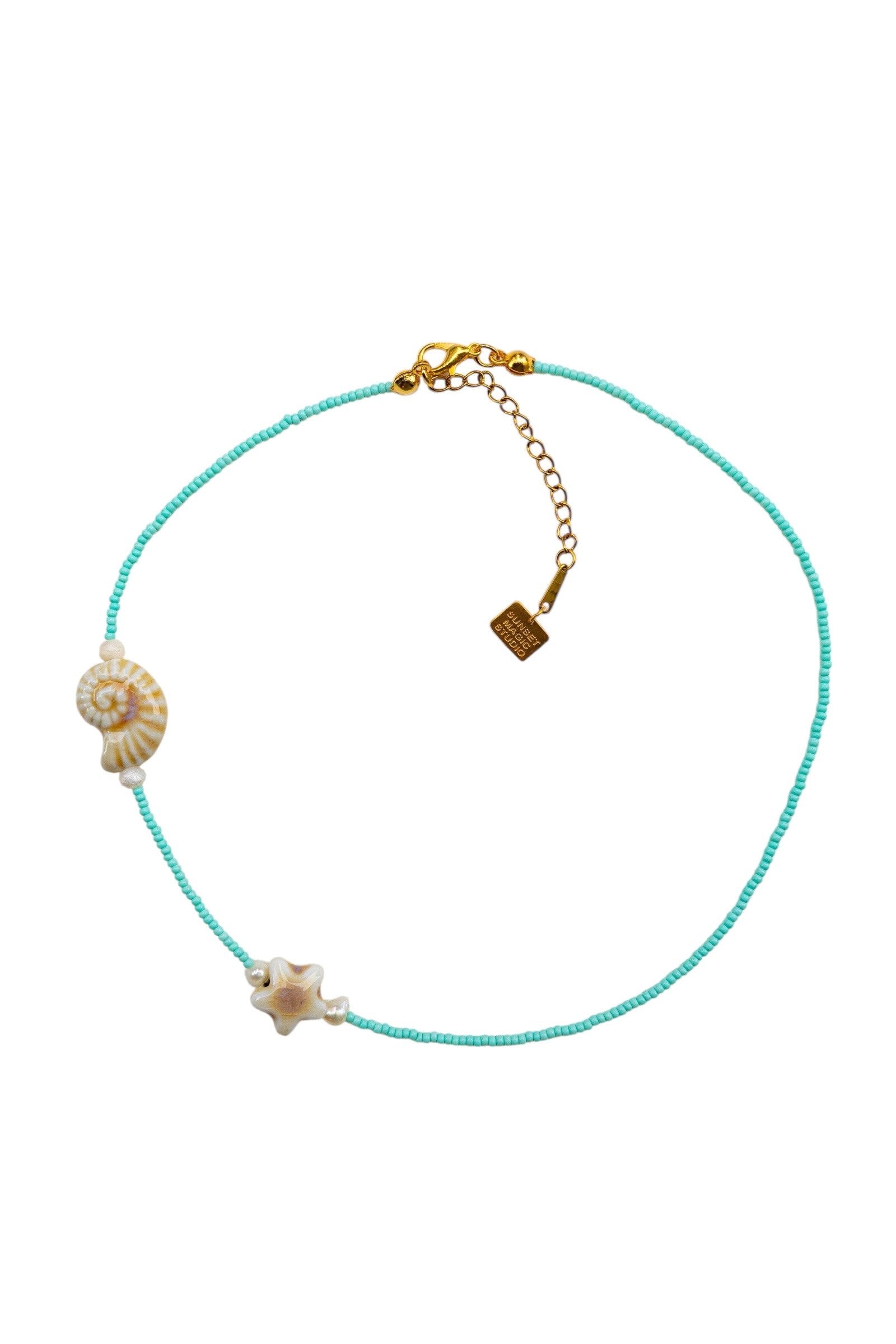 No.22 - Minimal Ceramic and Glass Necklace - S/S '26