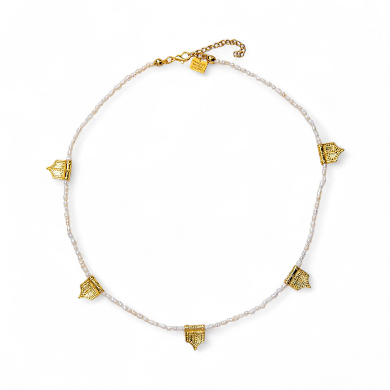 No.22 - Charm Detailed Pearl Necklace - A/W 25-26 Silent Reverie