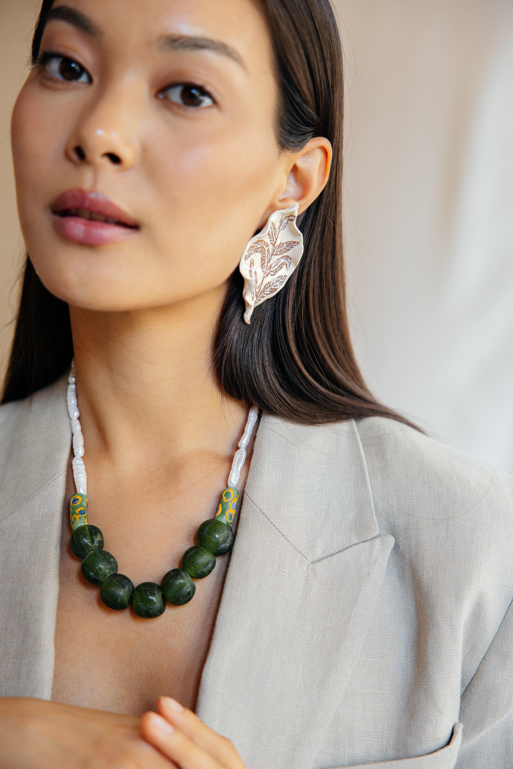 No.18 - Pearl Detailed Necklace - A/W 25-26 Silent Reverie
