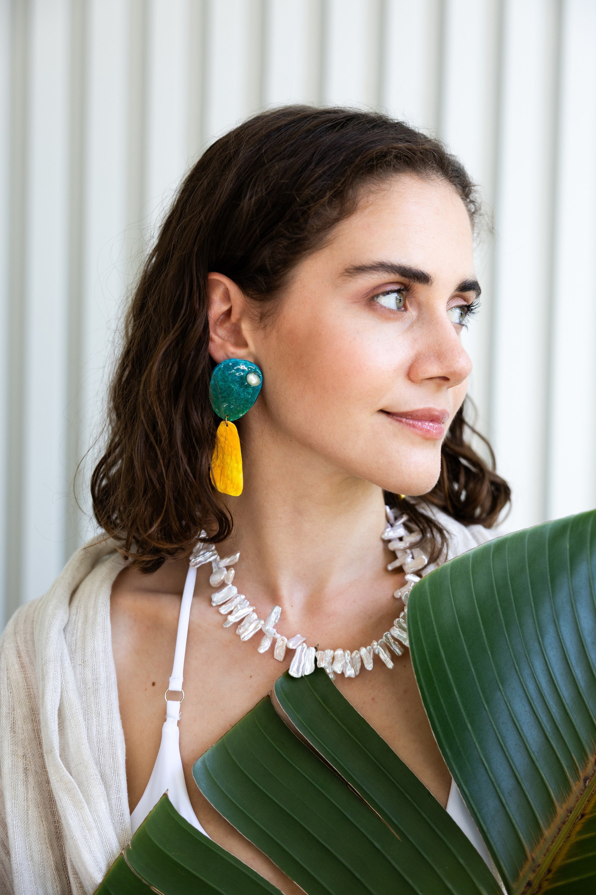 DUO MARIS - Modern Ceramic Effect Earrings