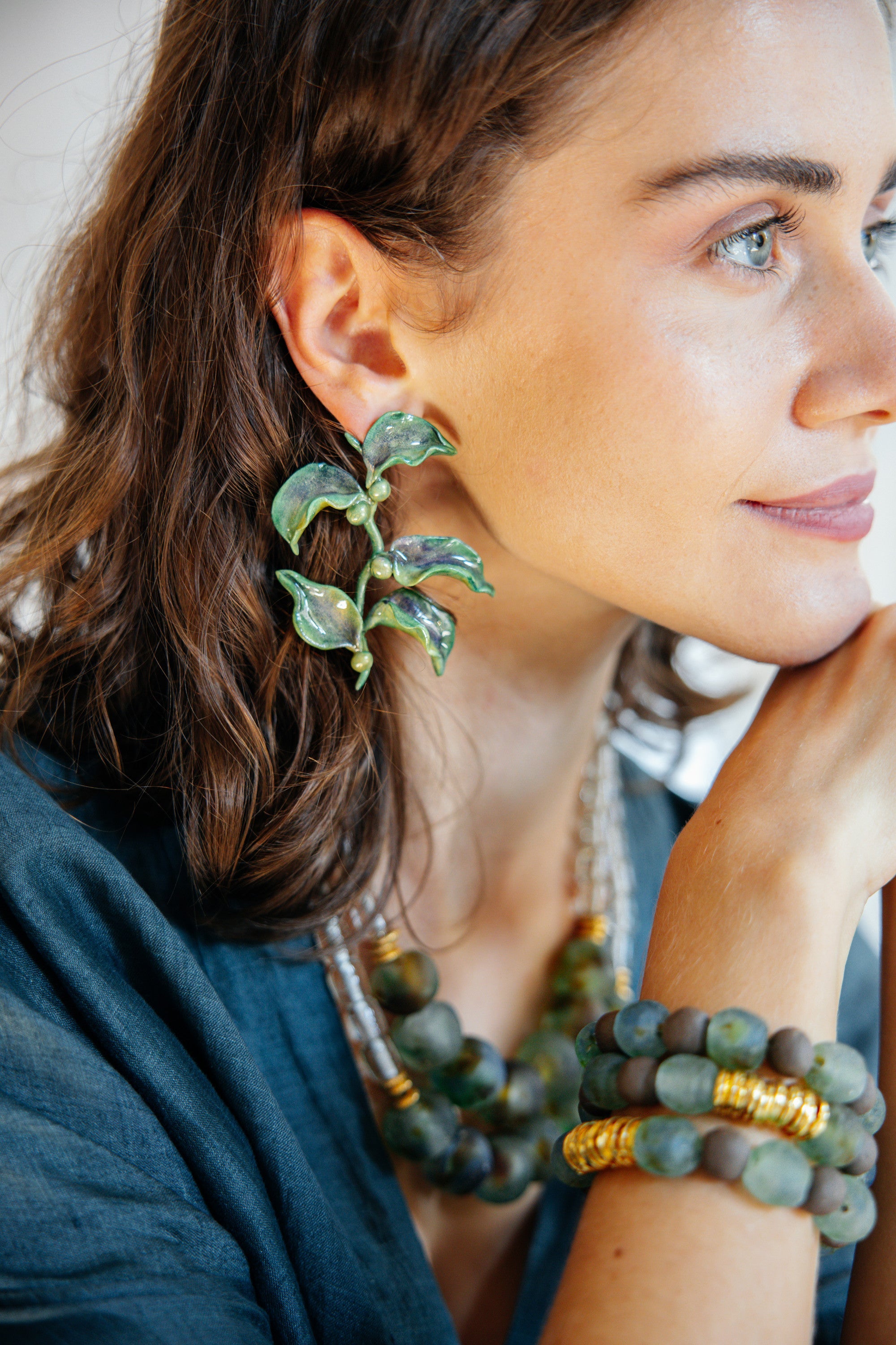 LYNDEN - Sparkling Ivy Form Earring - A/W 25-26 Silent Reverie