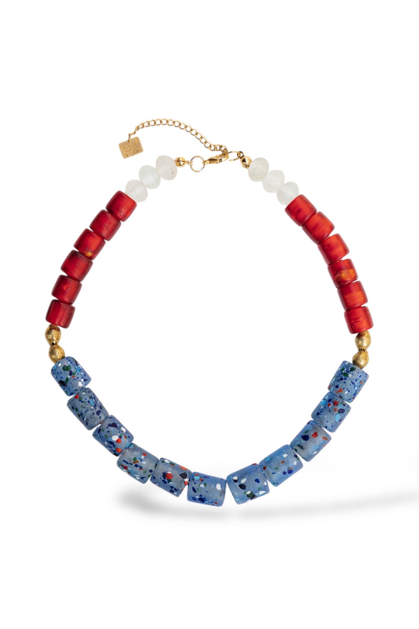 No.32 - African Glass Beaded Necklace - A/W 25-26 Silent Reverie
