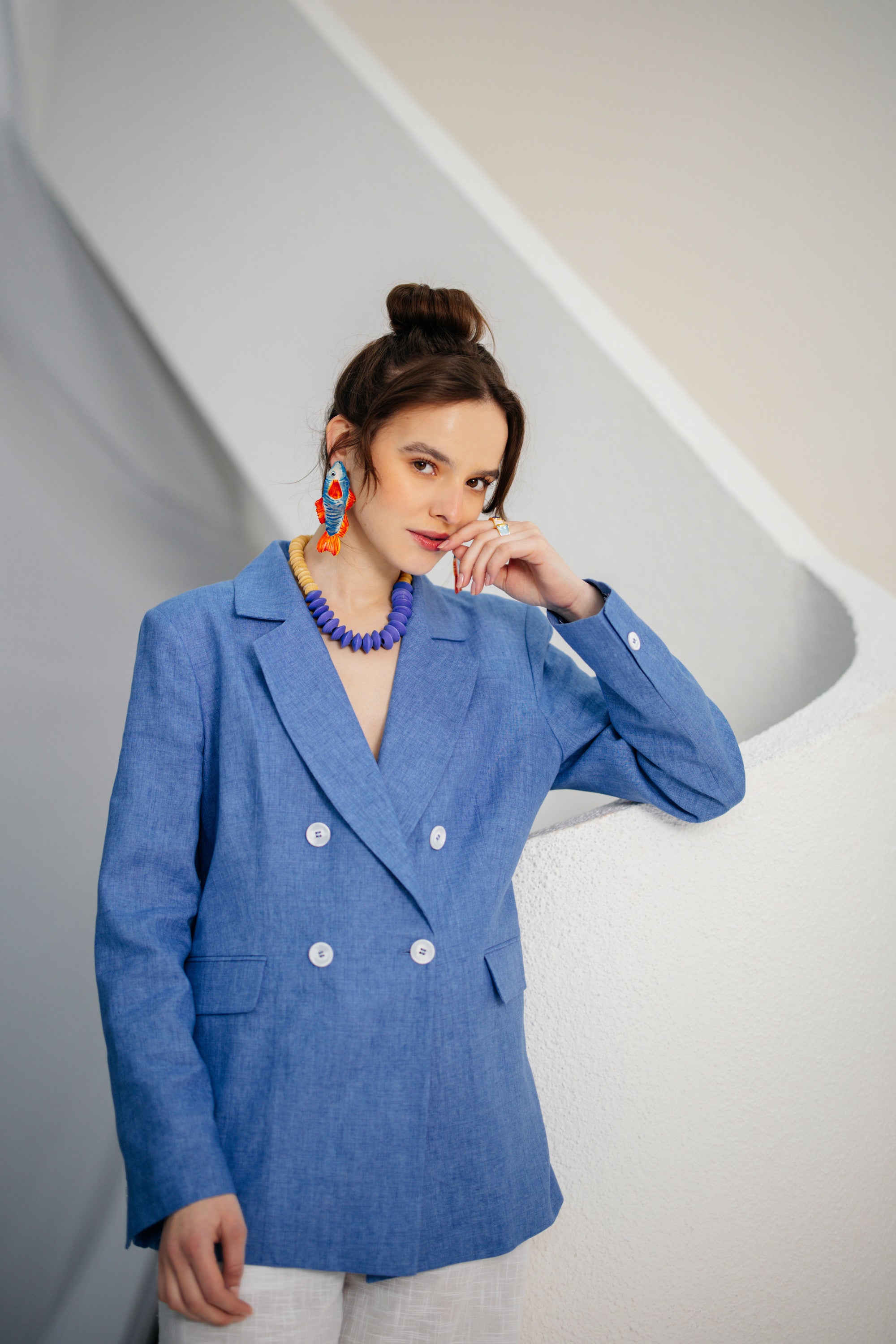 VOLIN - Watercolor Style Fish Earrings - S/S '26