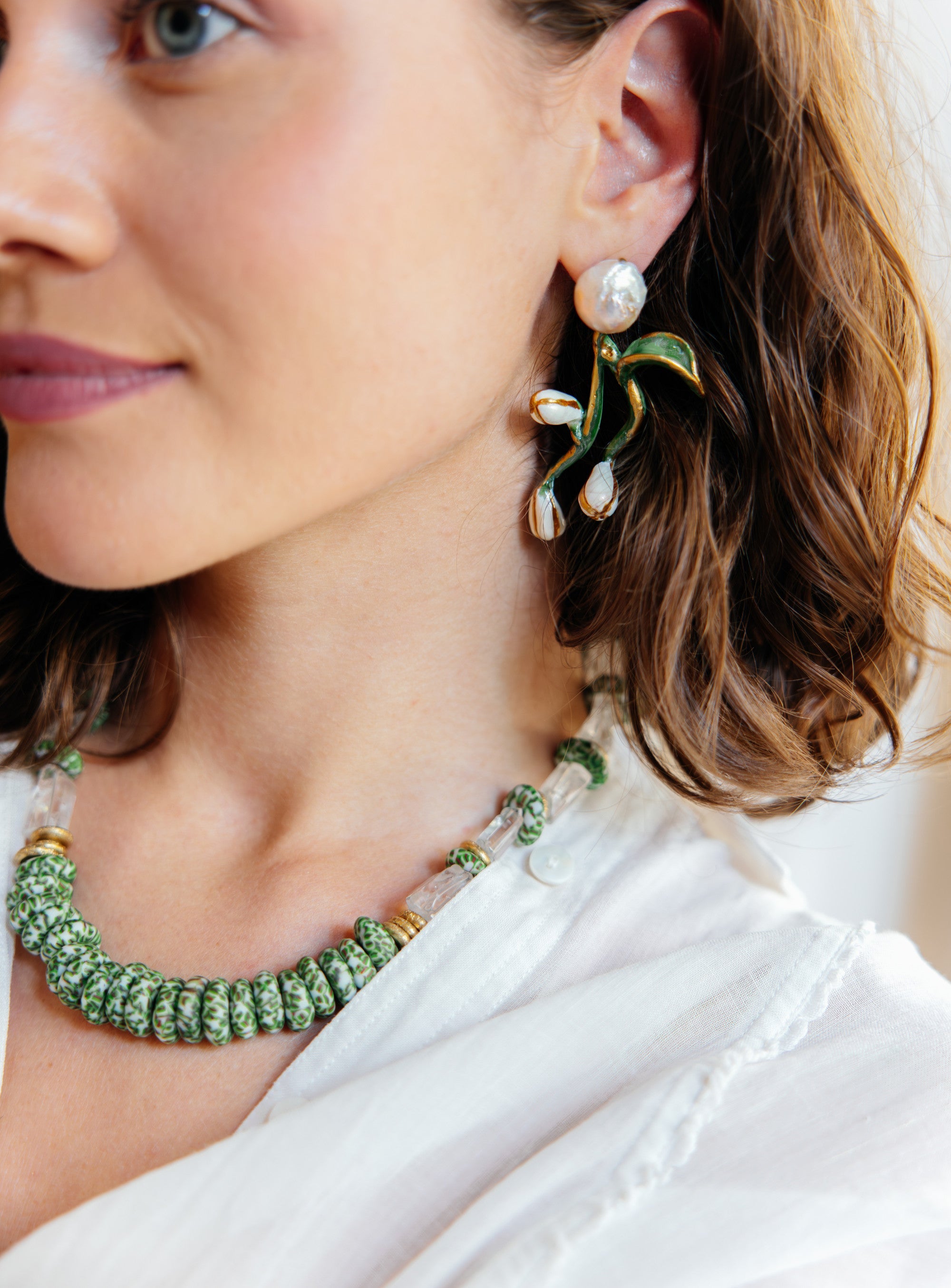 No.7 - Crystal Quartz Detailed Necklace - A/W 25-26 Silent Reverie