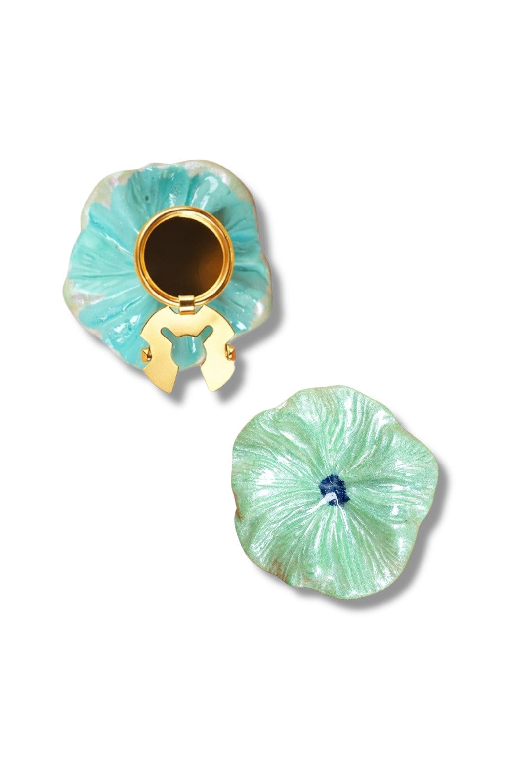 FIONA-Floral Button Cover Pair