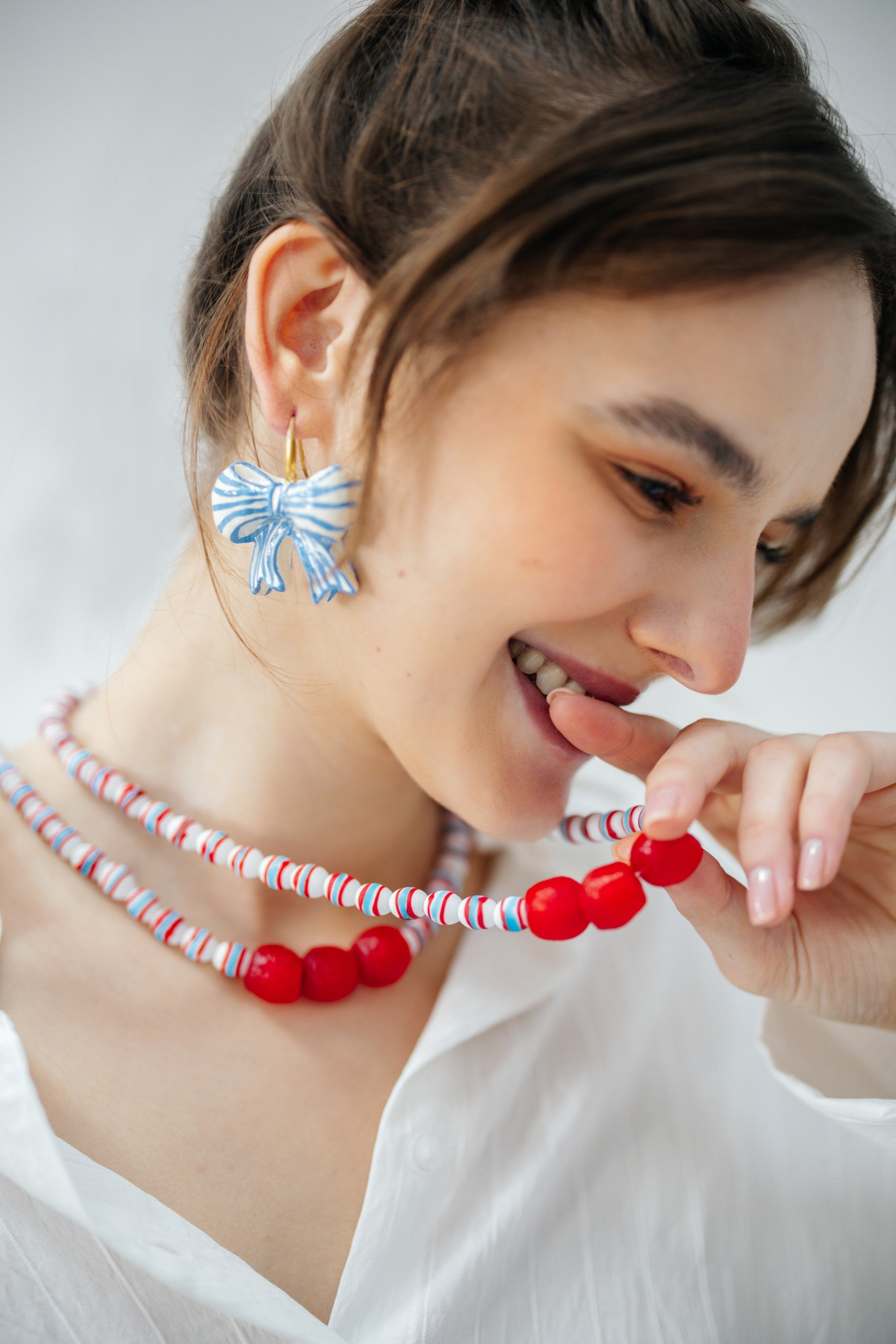 No.34 - Marine Striped Necklace - S/S '26