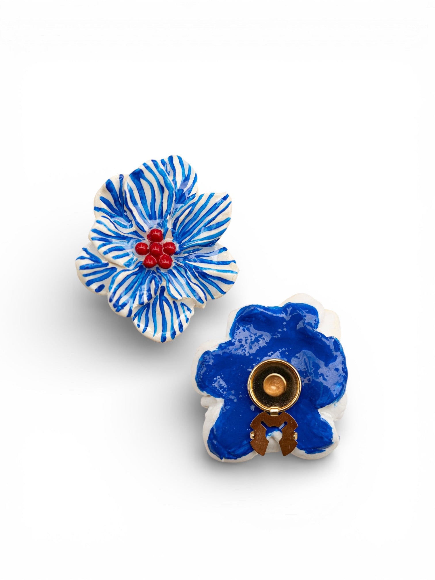 BLUMYA MARINE - Floral Button Cover Pair - S/S '26