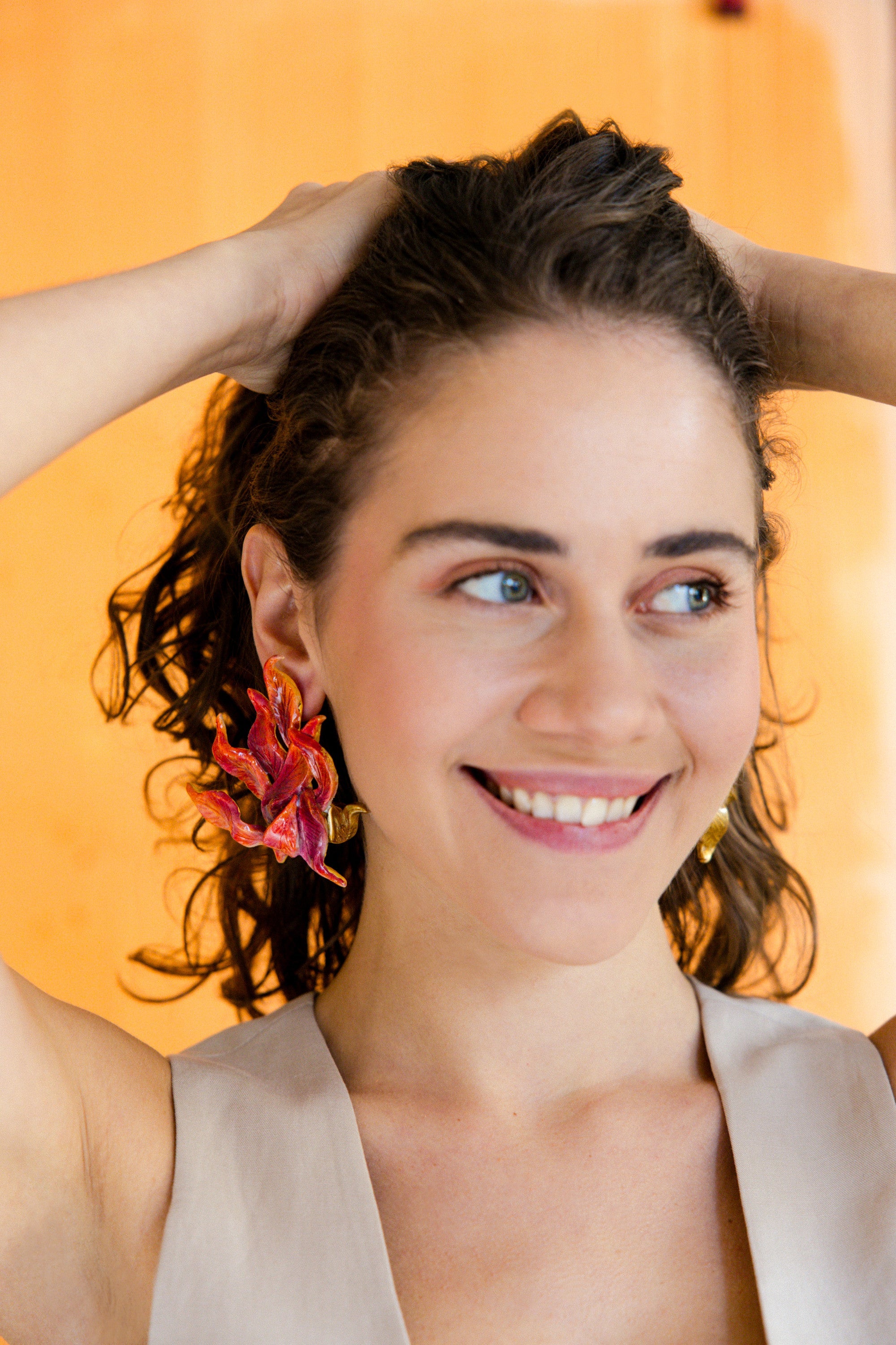 SOLAR FLAME - Floral Earring