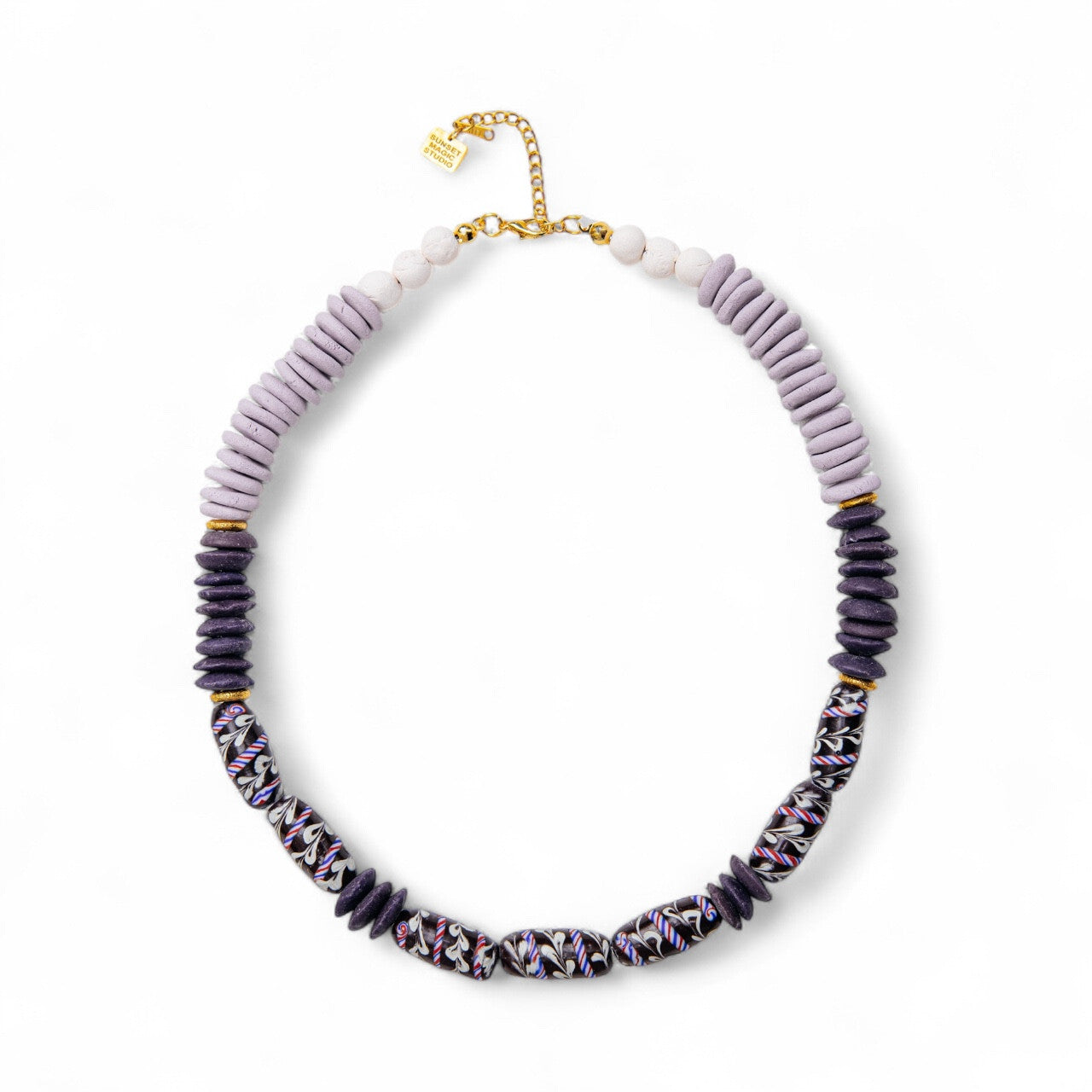 No.6 - Handmade African Bead Detailed Necklace - A/W 25-26 Silent Reverie