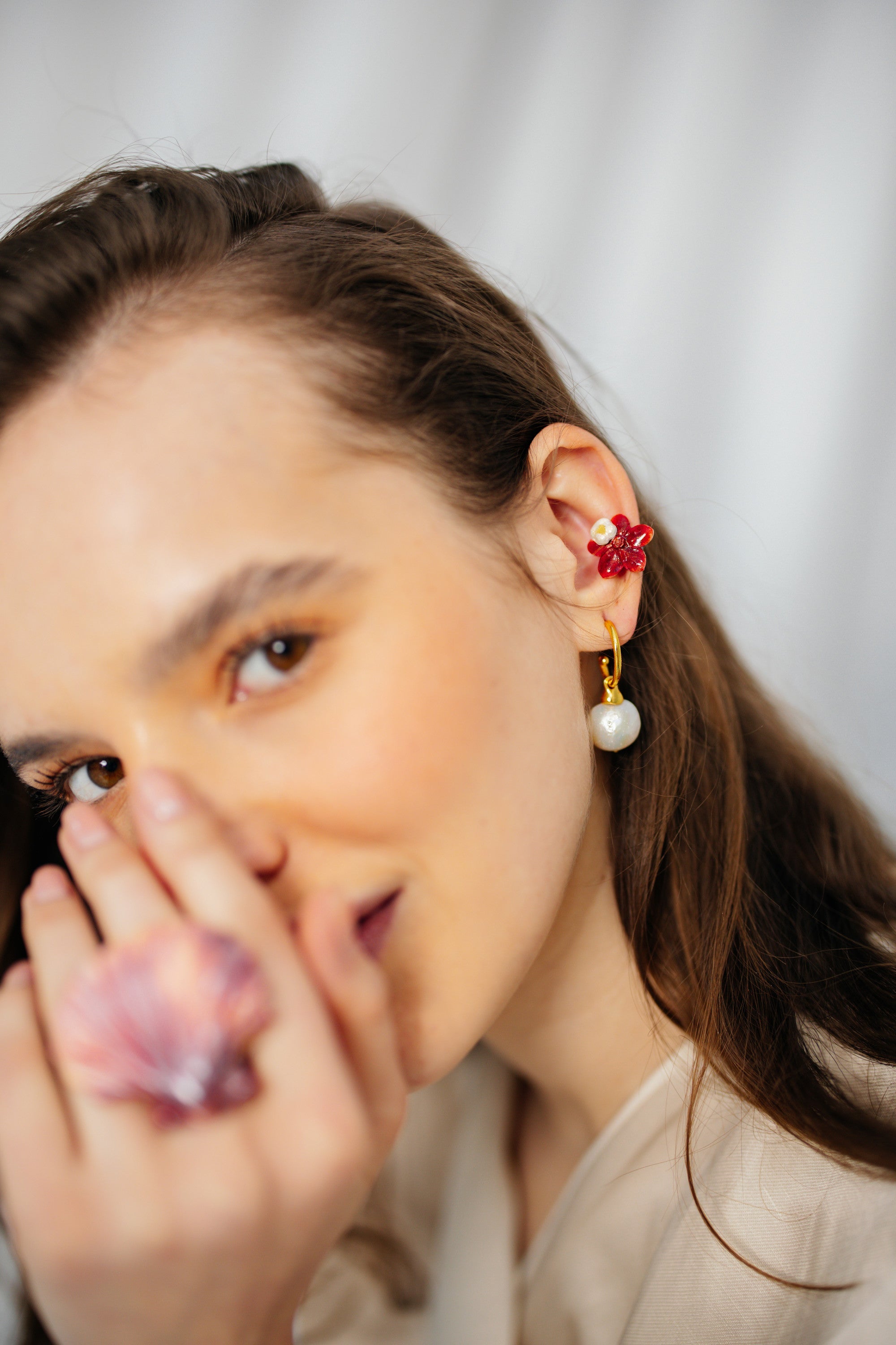 FLORAL - Polymer Clay Earcuff - S/S '26