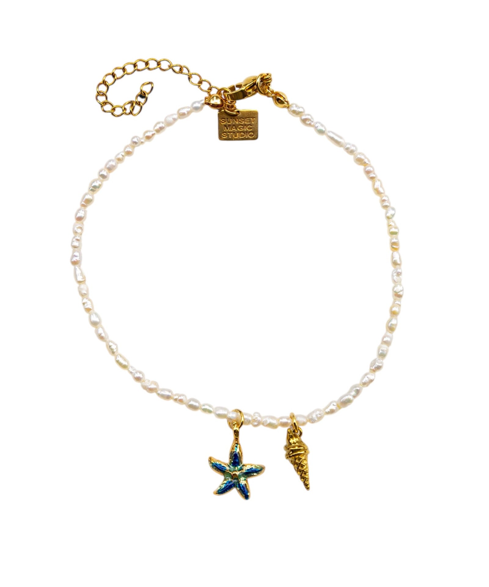 No.61 - Ice Cream and Starfish Charm Anklet - S/S '26