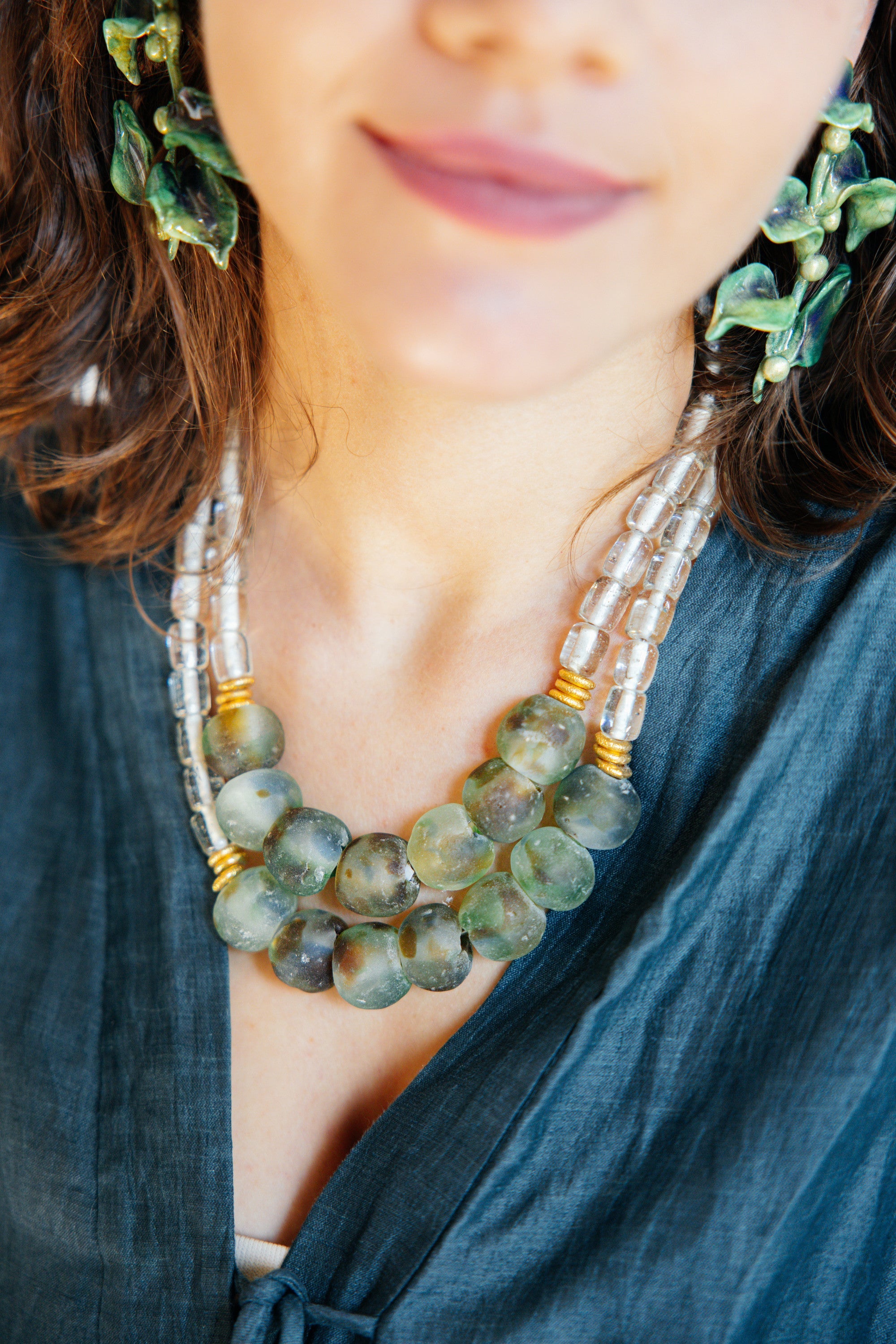 No.26 - Handmade Glass Bead Necklace - A/W 25-26 Silent Reverie