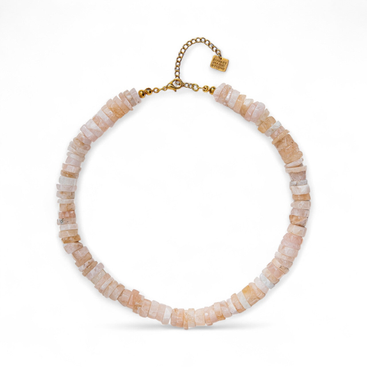 No.10 - Rose Quartz Row Necklace - A/W 25-26 Silent Reverie
