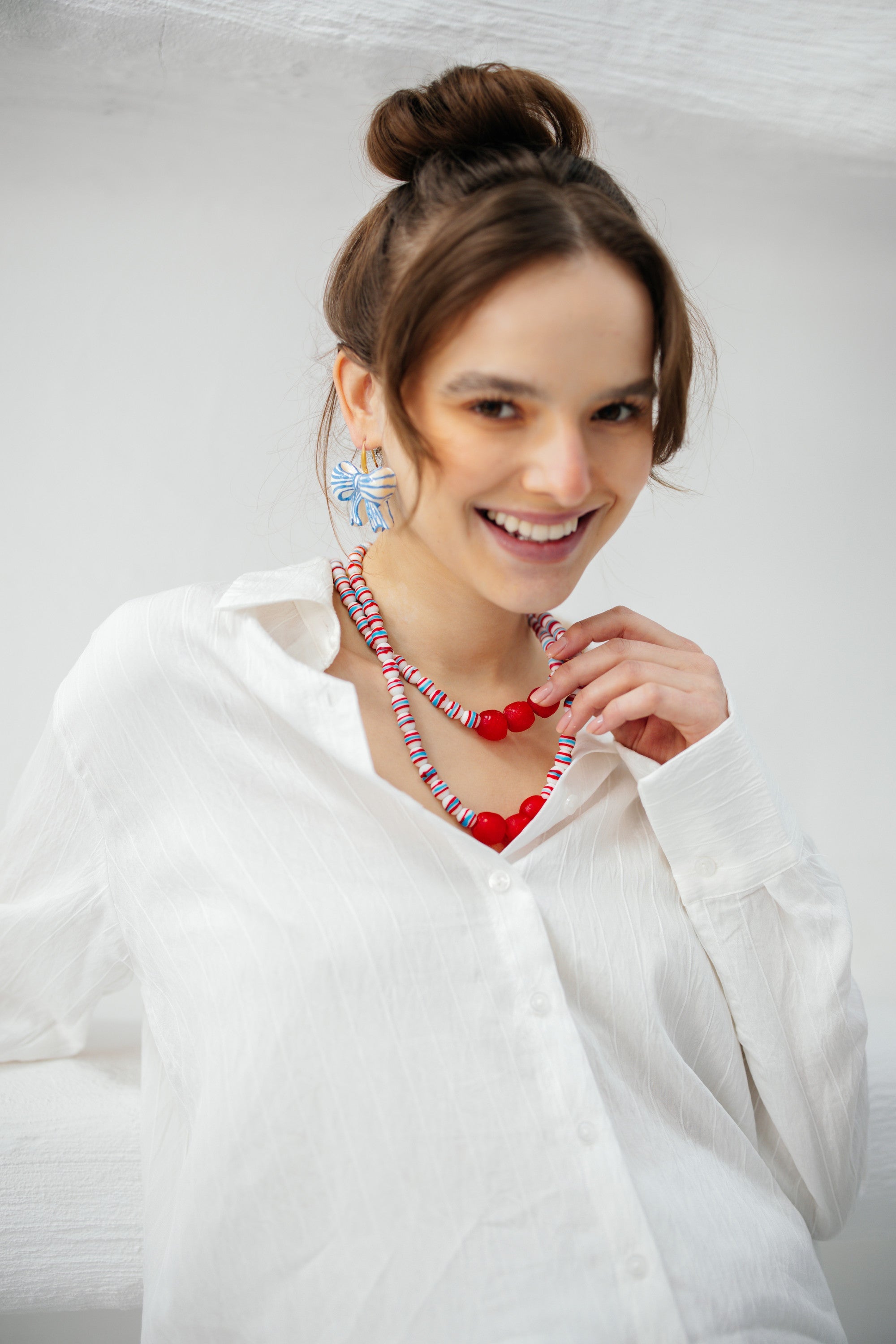 No.34 - Marine Striped Necklace - S/S '26