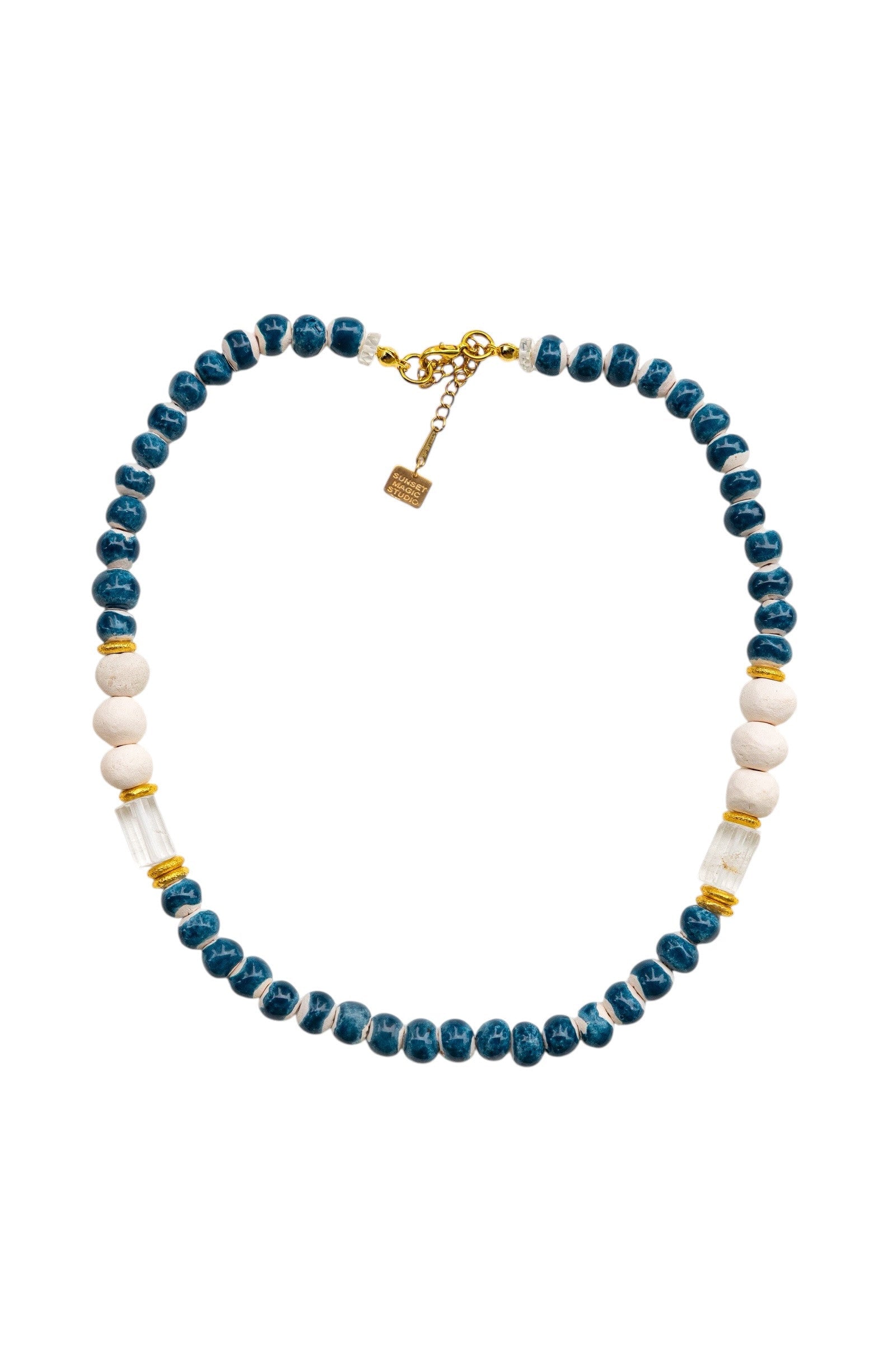 No.25 - Quartz Stone Detailed Ceramic Necklace - S/S '26