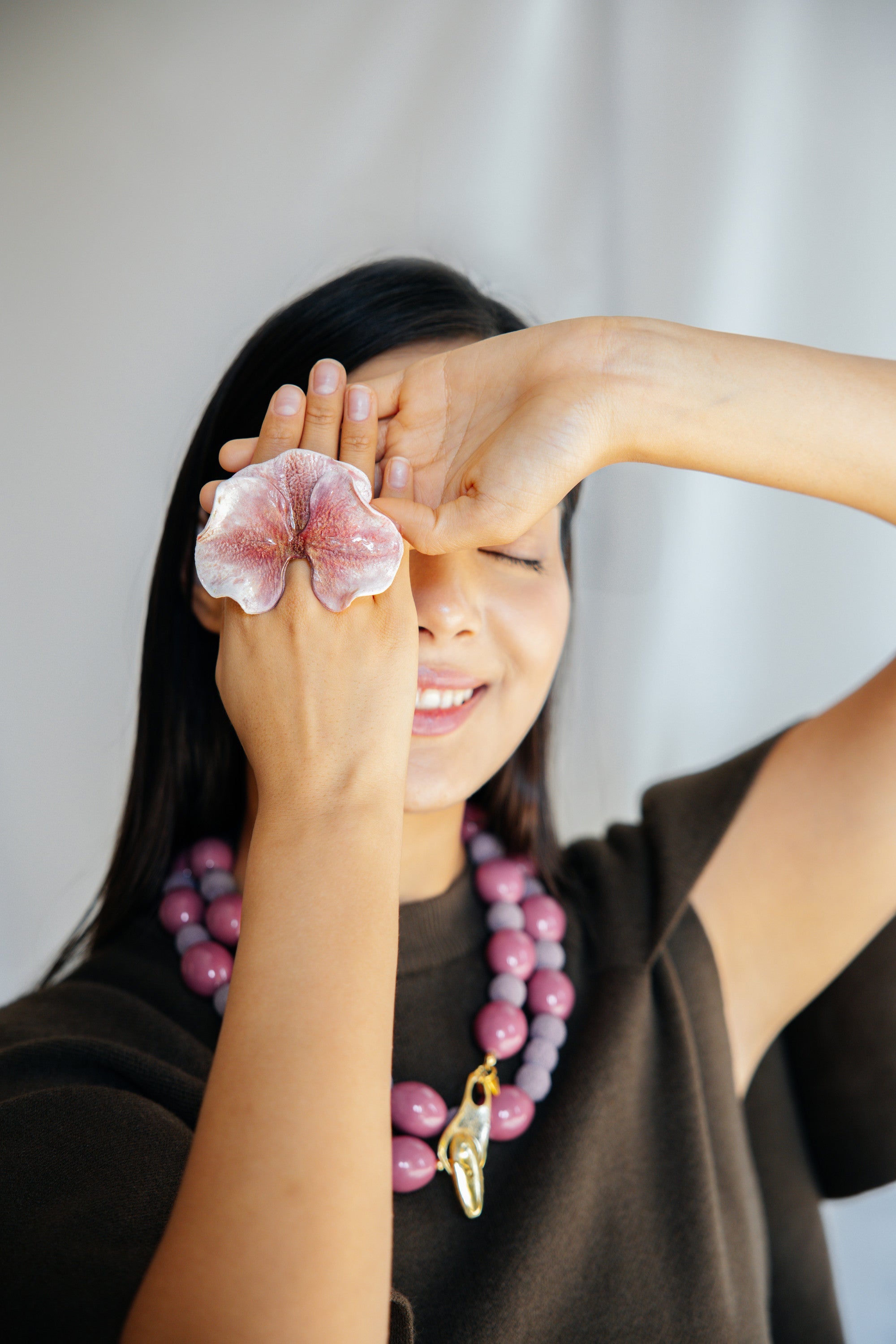 ASPEN - Big Floral Adjustable Ring - A/W 25-26 Silent Reverie